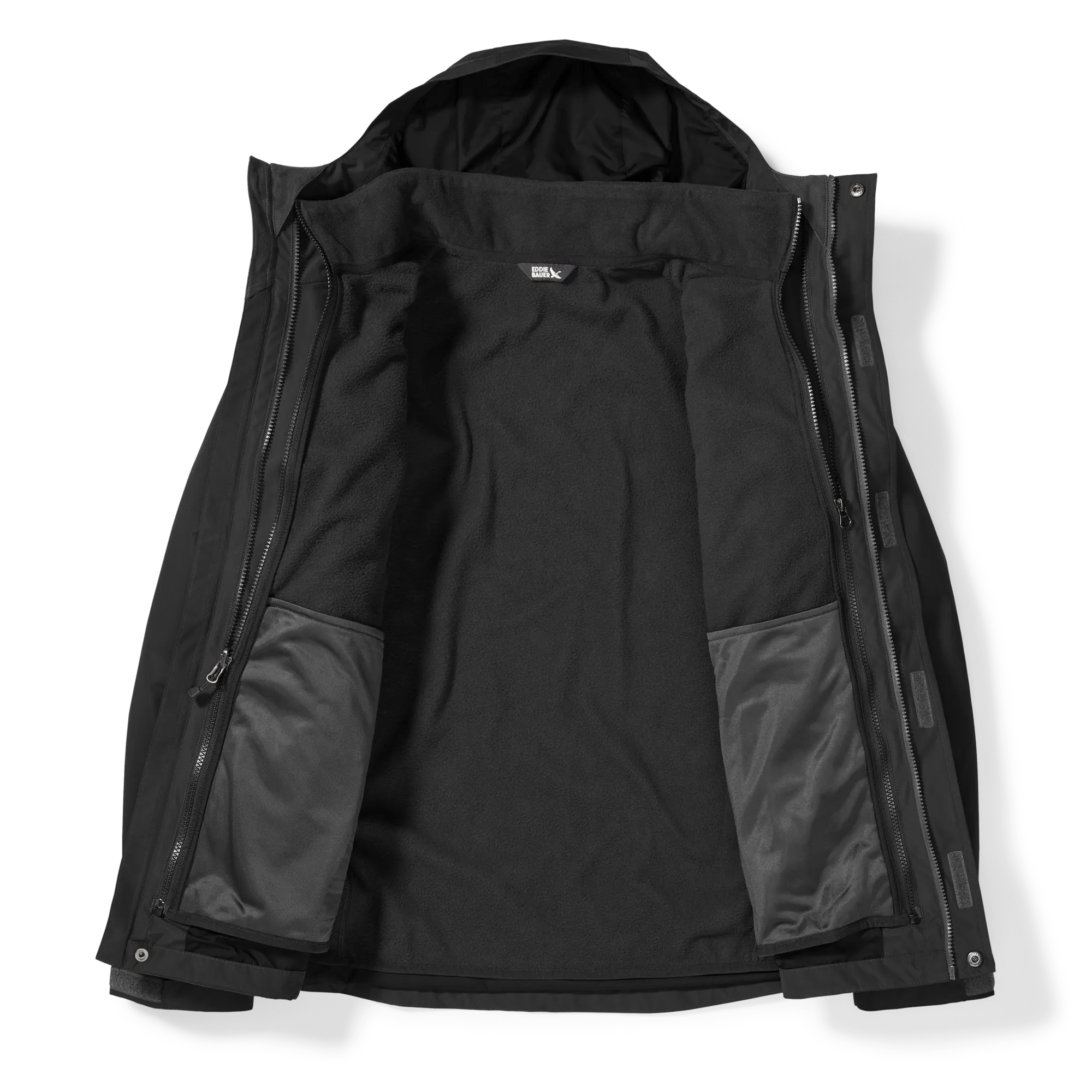 Men's High Pass 3-In-1 Fleece-Lined Hooded Jacket - Image 4