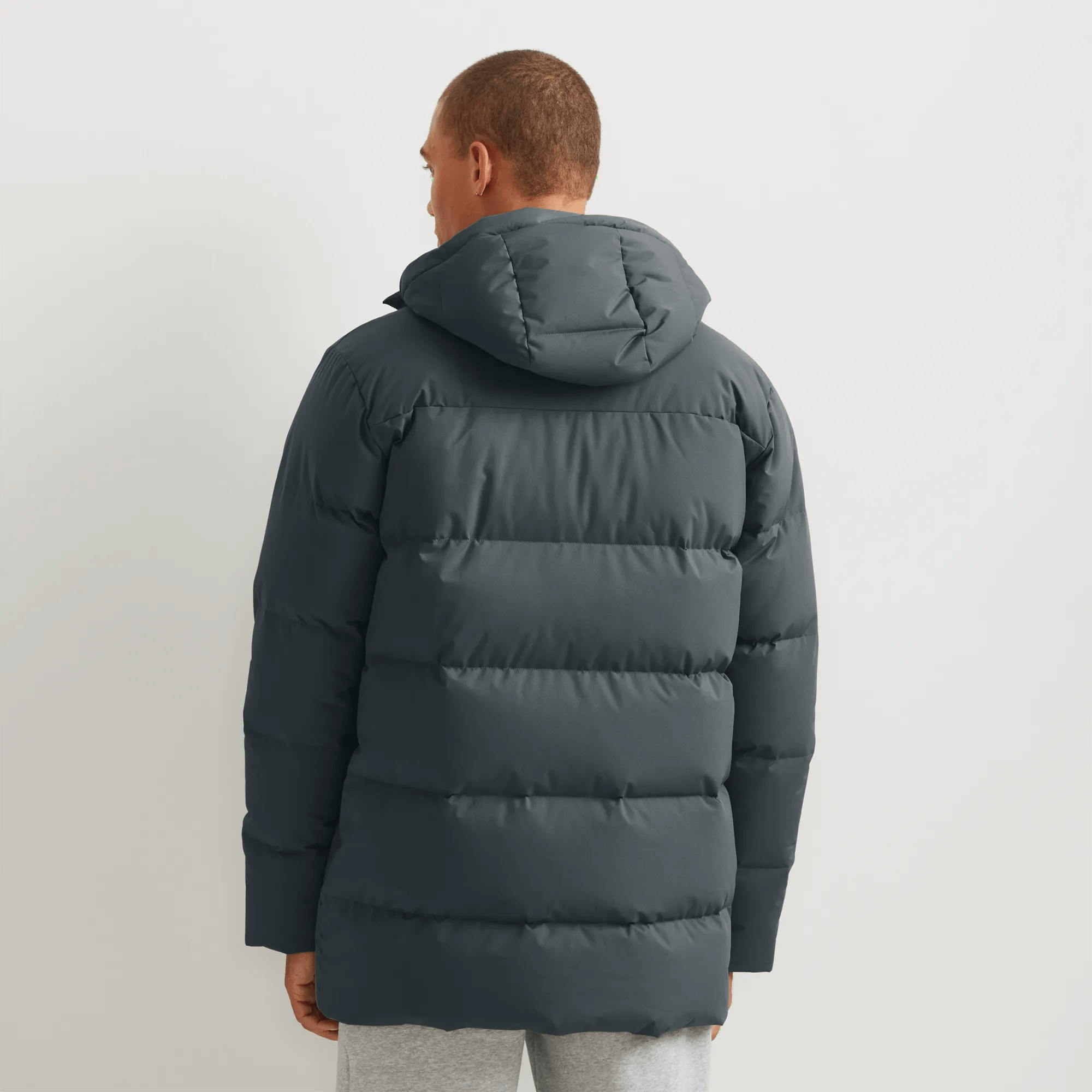 Men's Essential Down Hooded Parka - Image 2