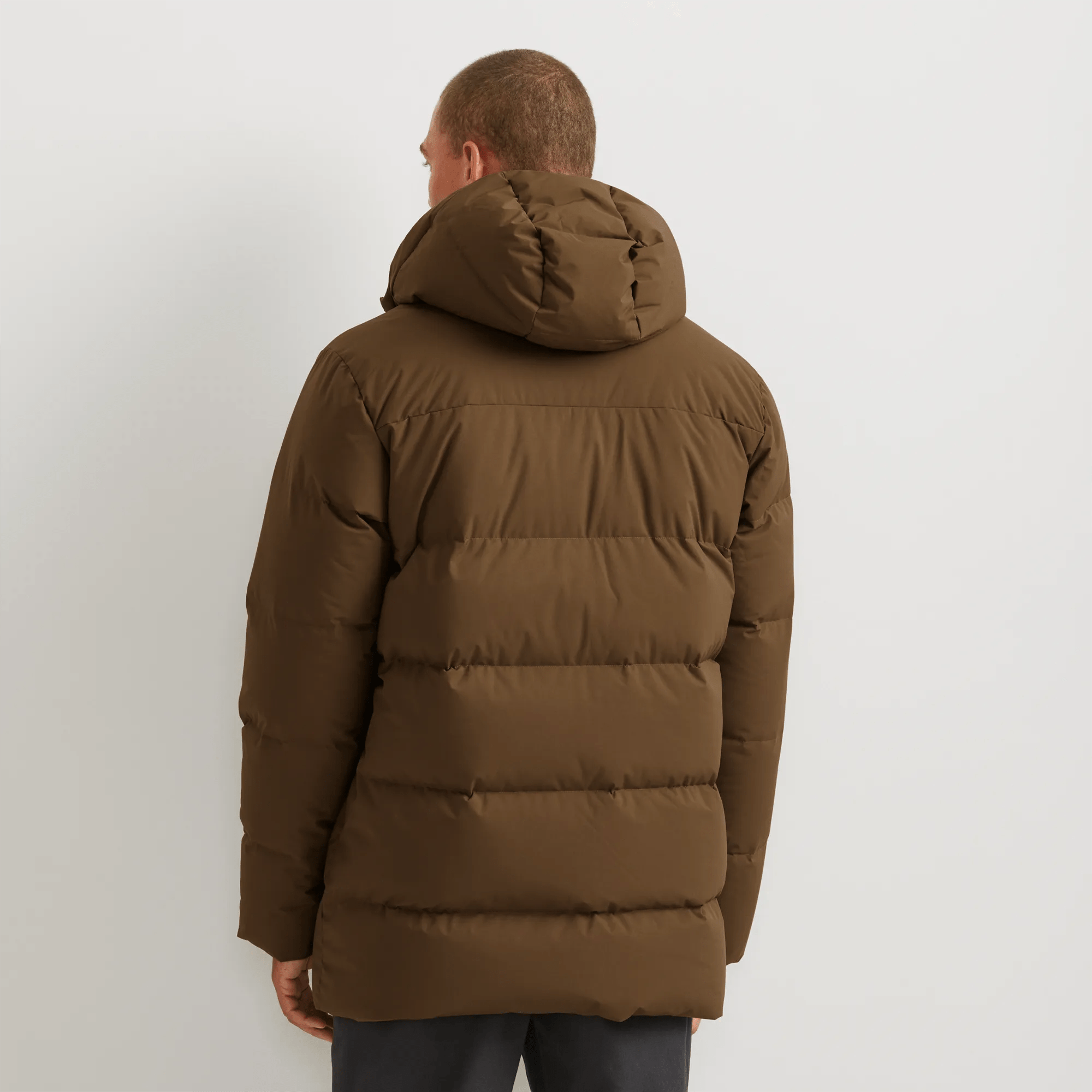 Men's Essential Down Hooded Parka - Image 2