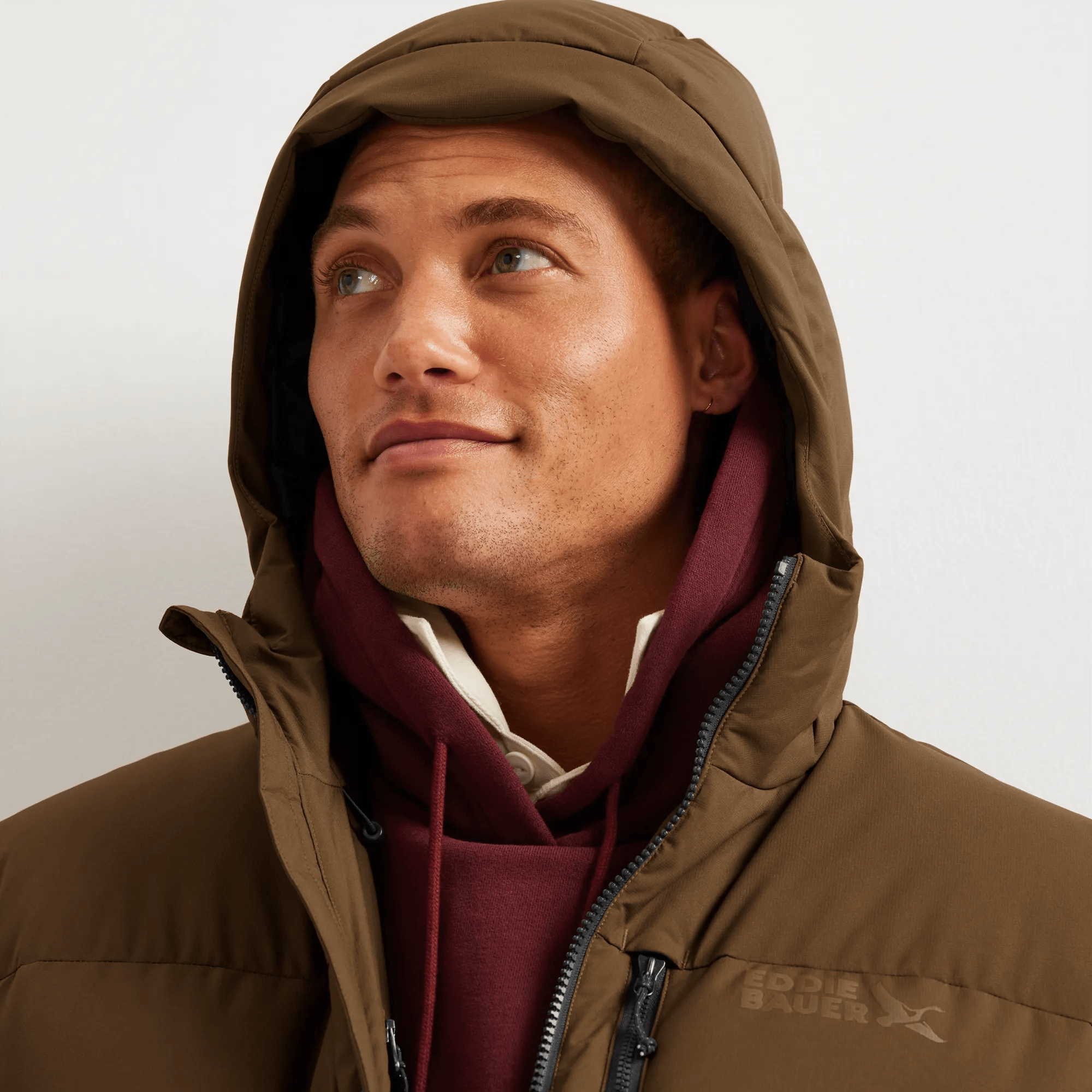 Men's Essential Down Hooded Parka - Image 5