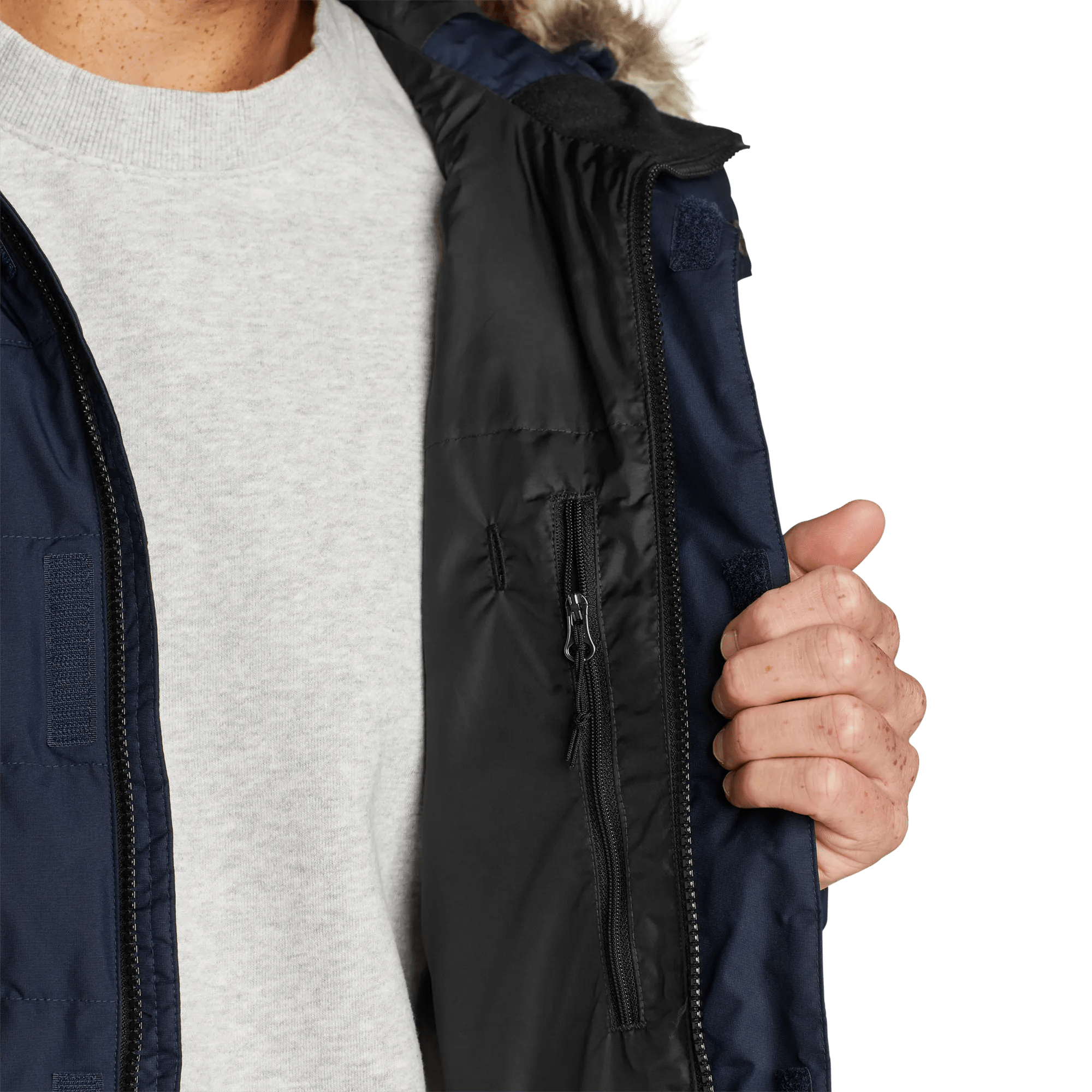 Men's Boundary Pass Down Hooded Parka - Image 5