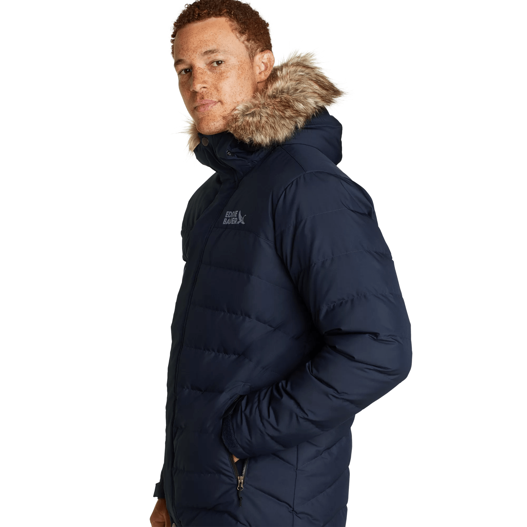 Men's Boundary Pass Down Hooded Parka - Image 4