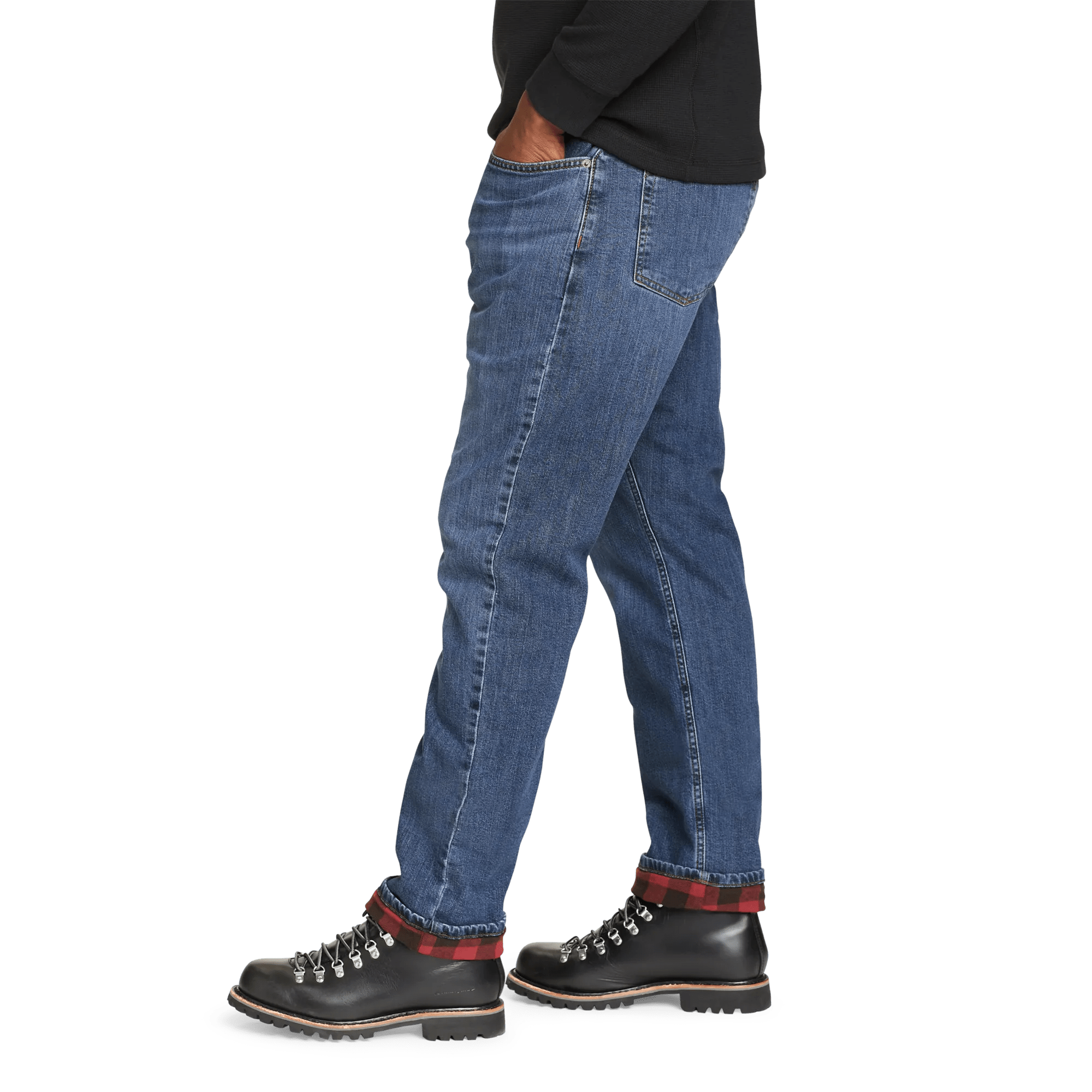 Men's H2Low Flex Flannel-Lined Jeans - Image 3