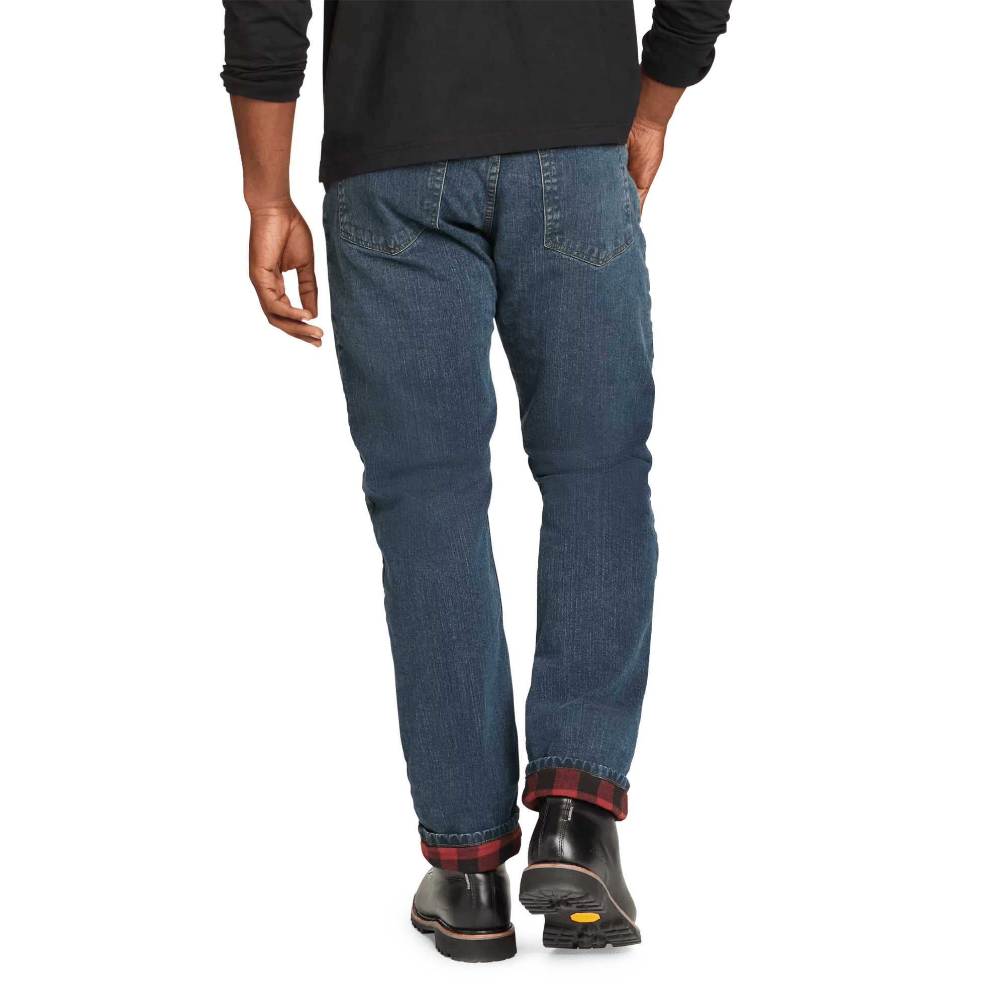 Men's H2Low Flex Flannel-Lined Jeans - Image 2