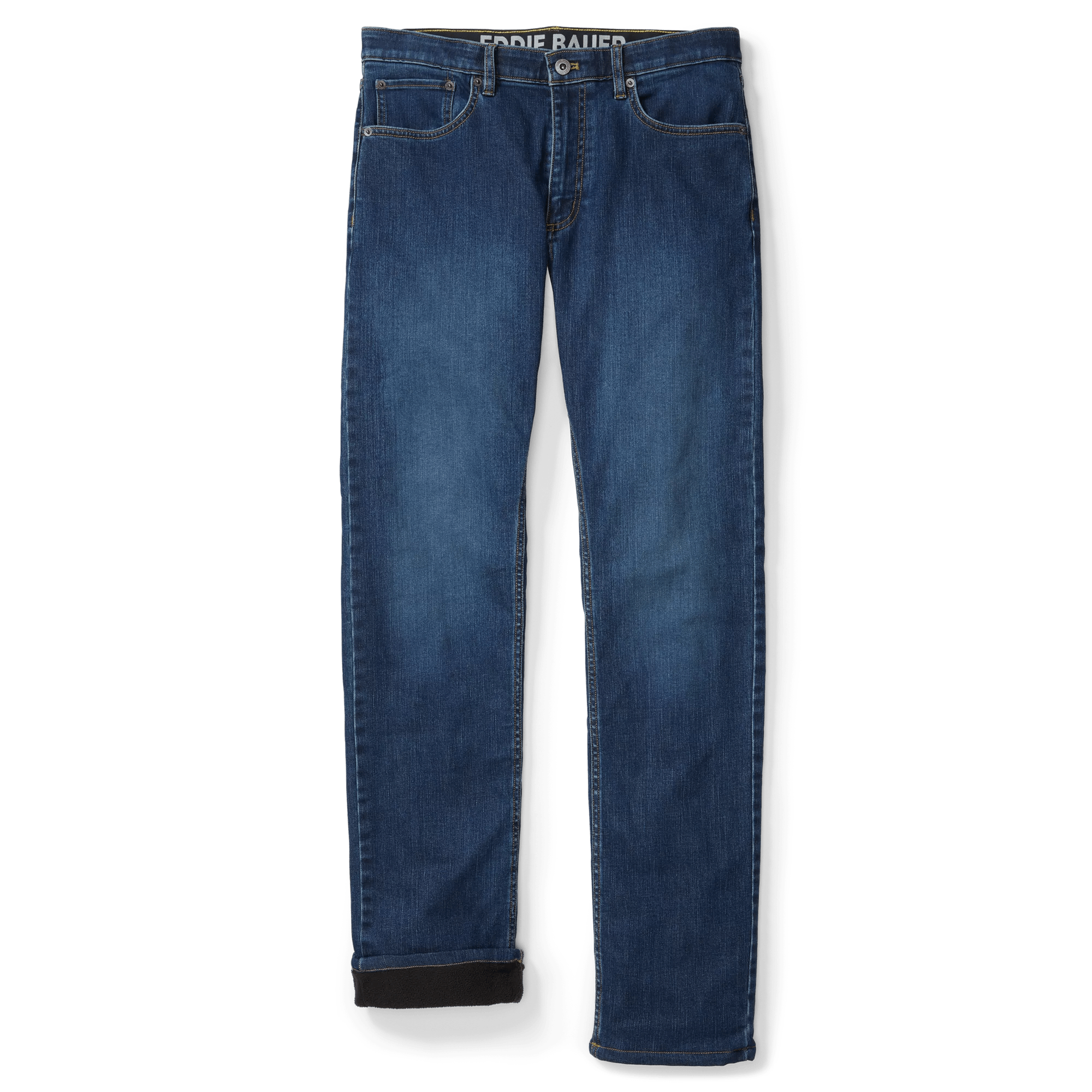 Men's Voyager Flex Fleece-Lined Straight Fit Jeans - Image 4