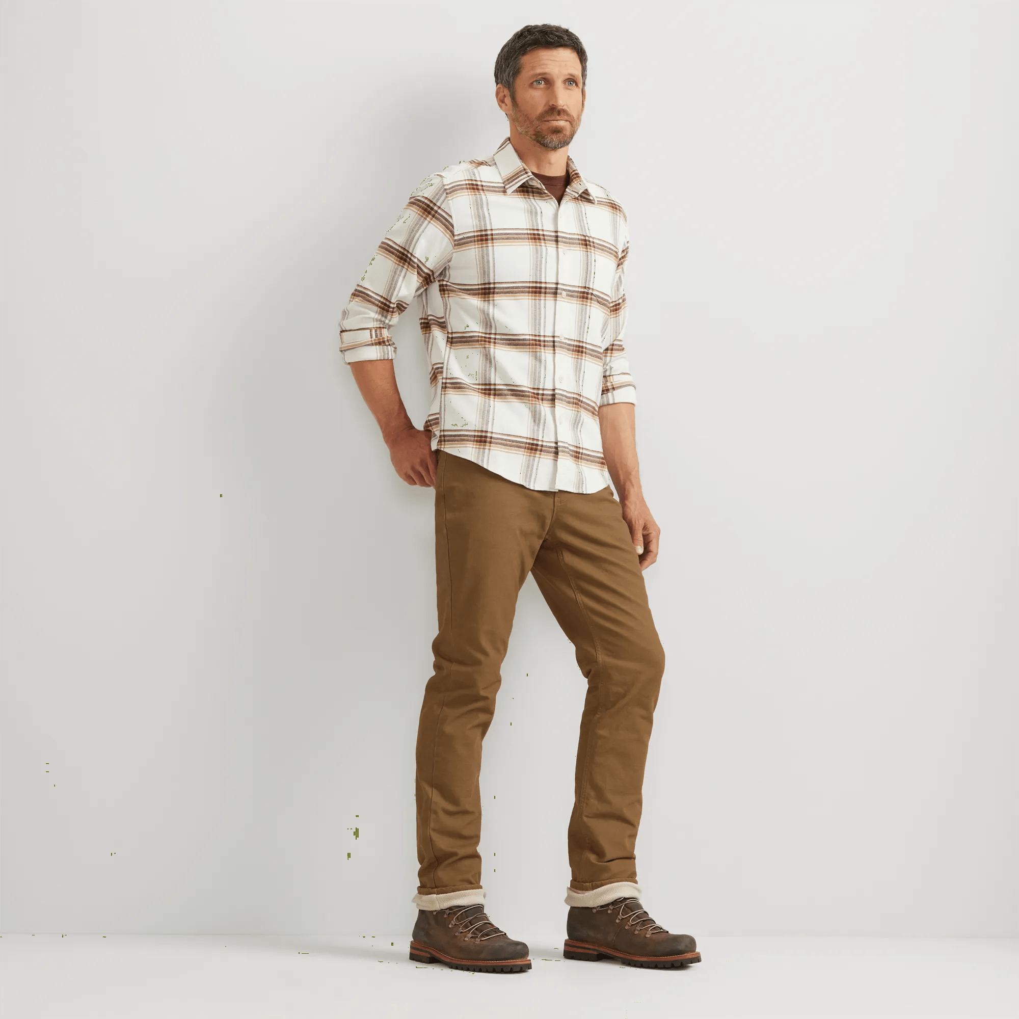 Men's Mountain Flex Fleece-Lined Canvas Pants - Image 4