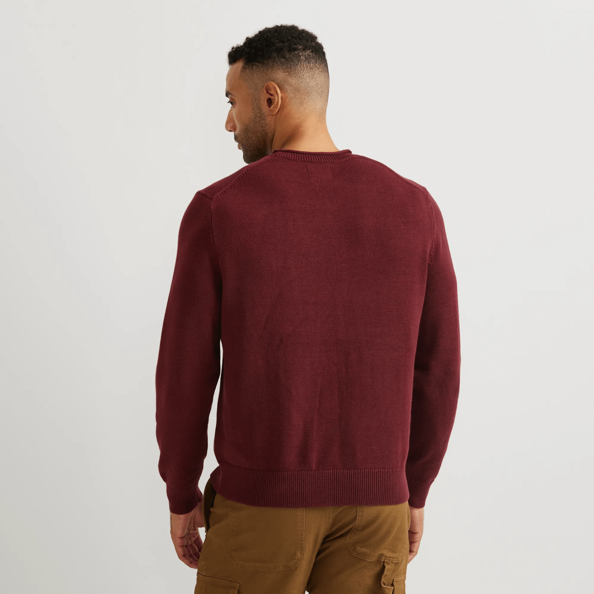 Men's Classic Roll Neck Sweater - Solid - Image 2
