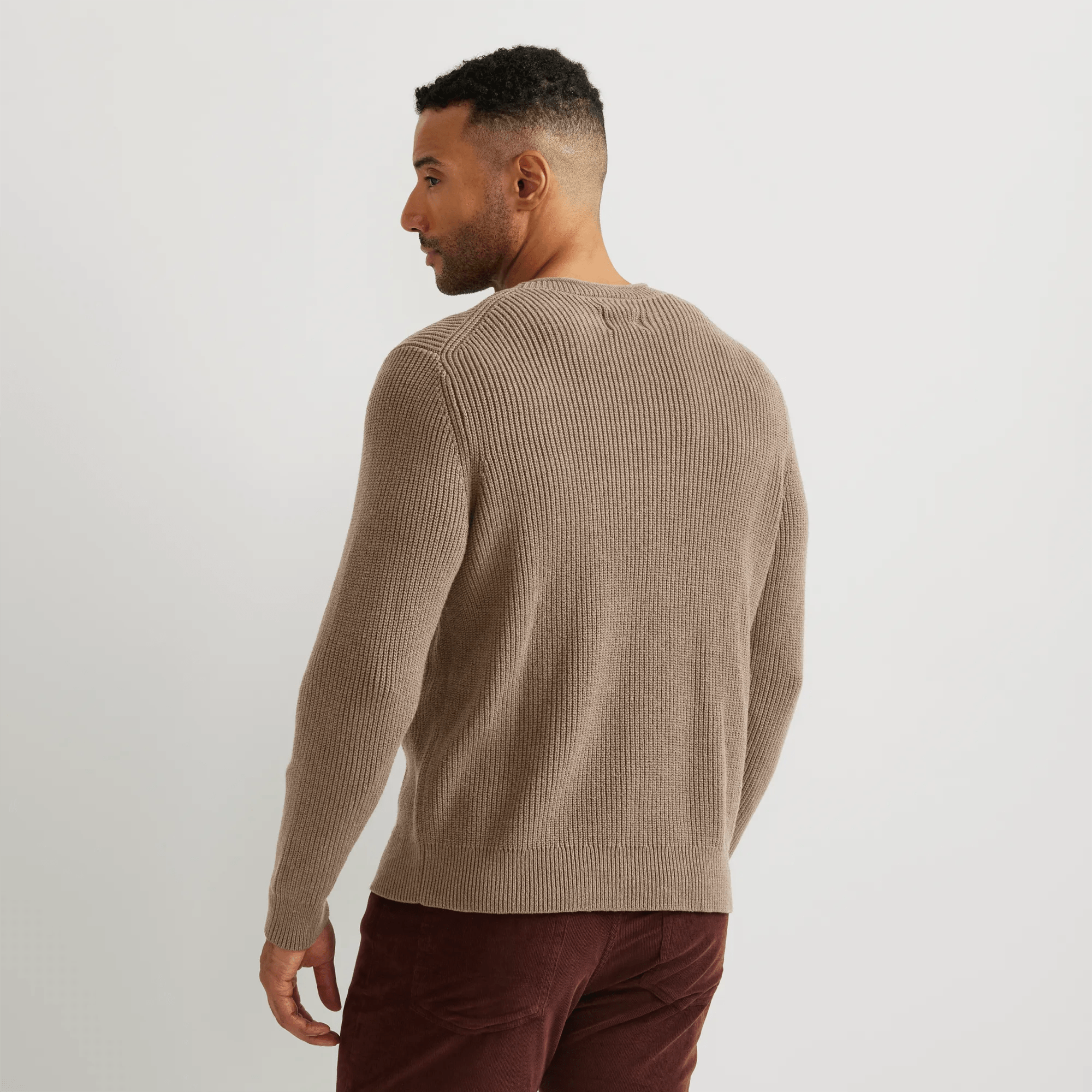 Men's Classic Roll Neck Sweater - Solid - Image 2