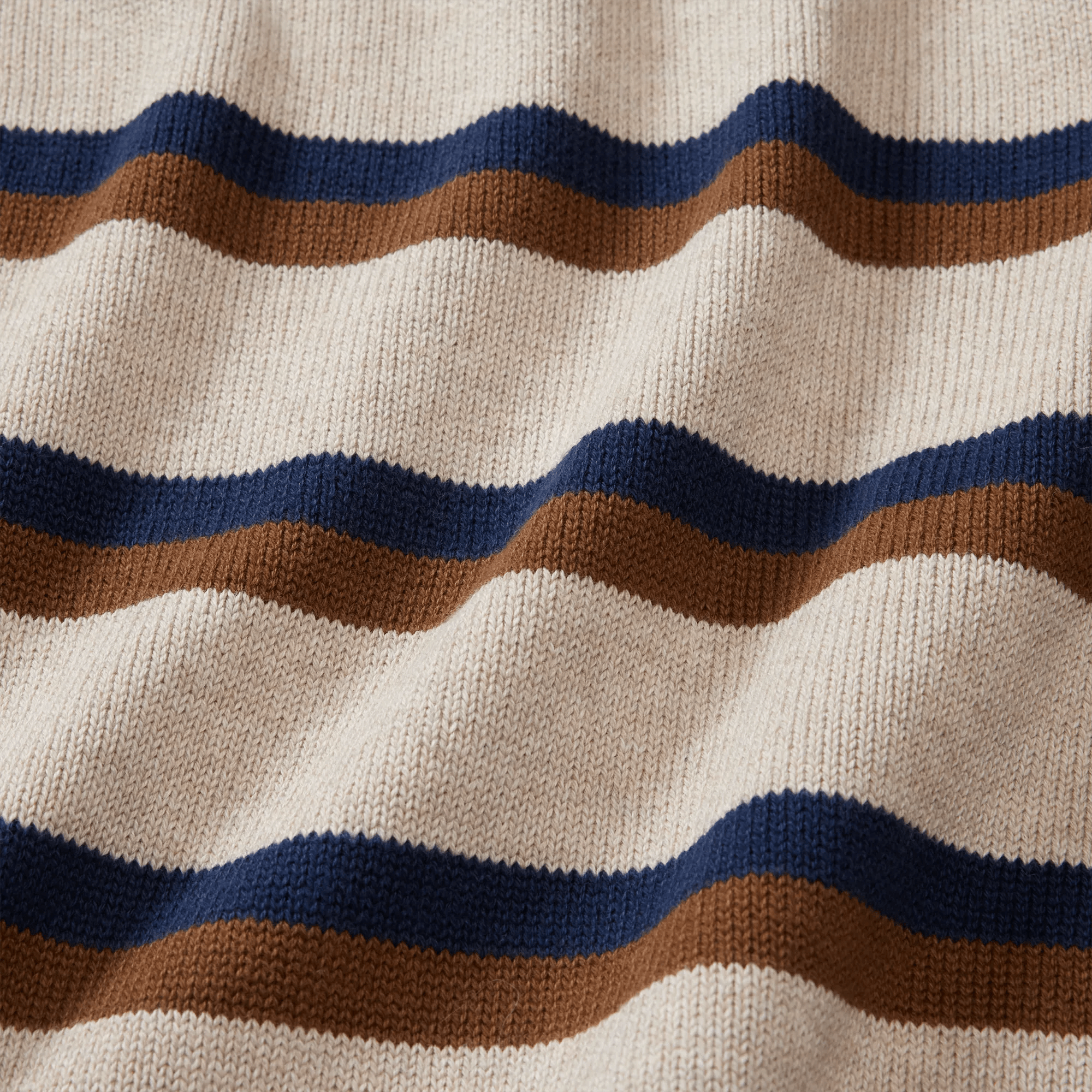 Men's Classic Roll Neck Sweater - Stripe - Image 3