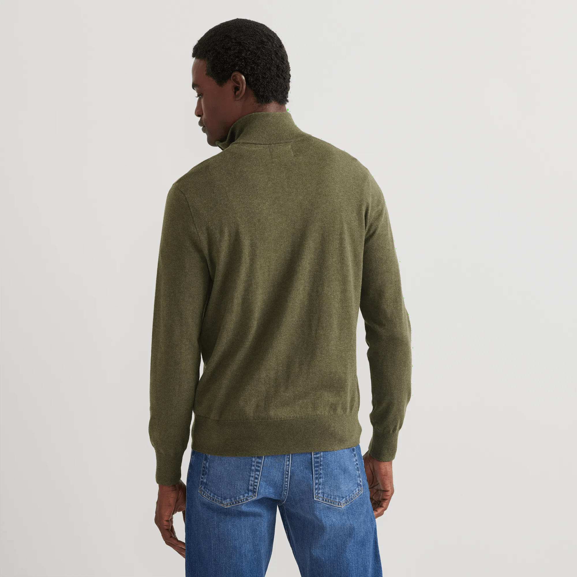 Men's Classic Merino Blend 1/4-Zip Sweater - Image 2