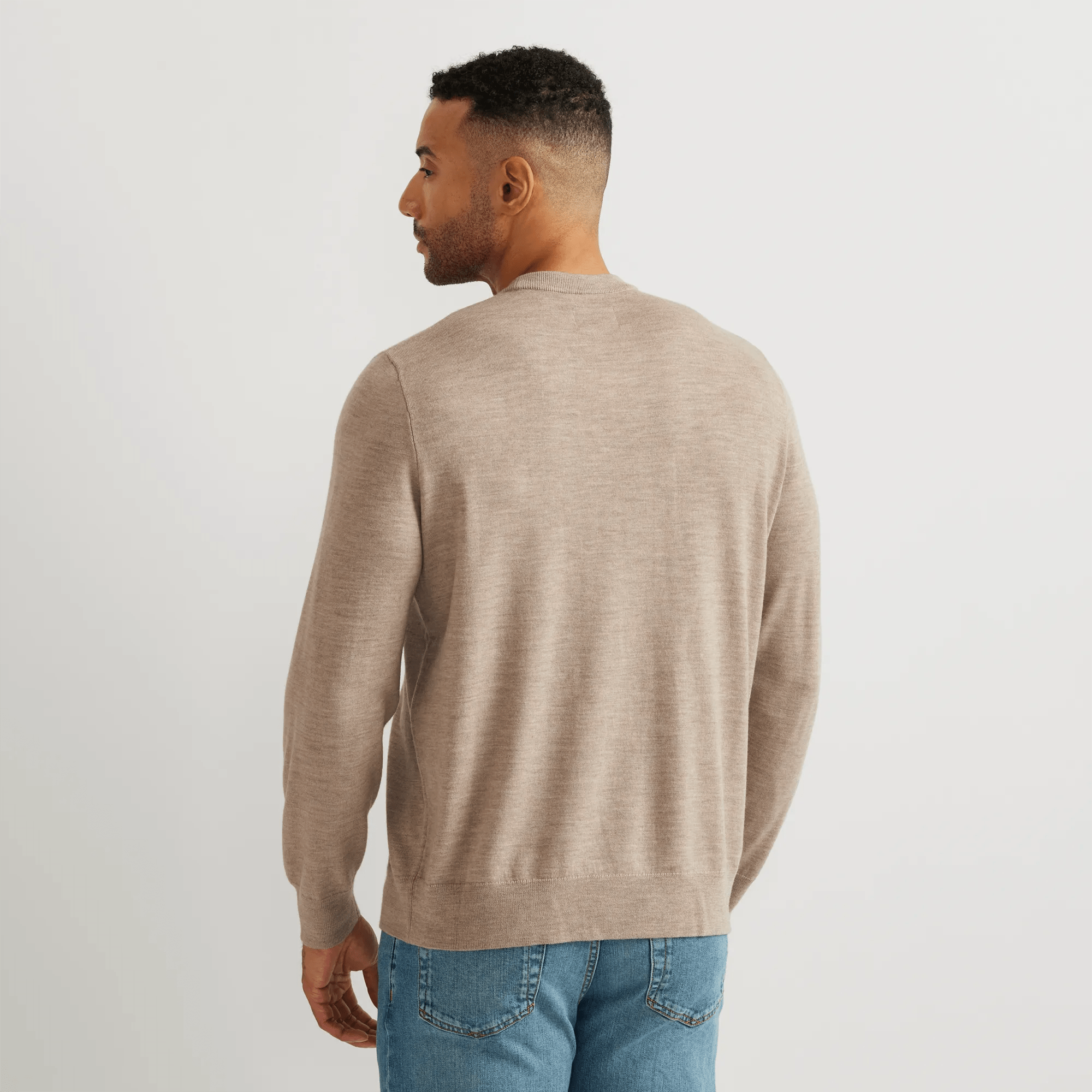 Men's Signature Merino Wool Crewneck Sweater - Image 2