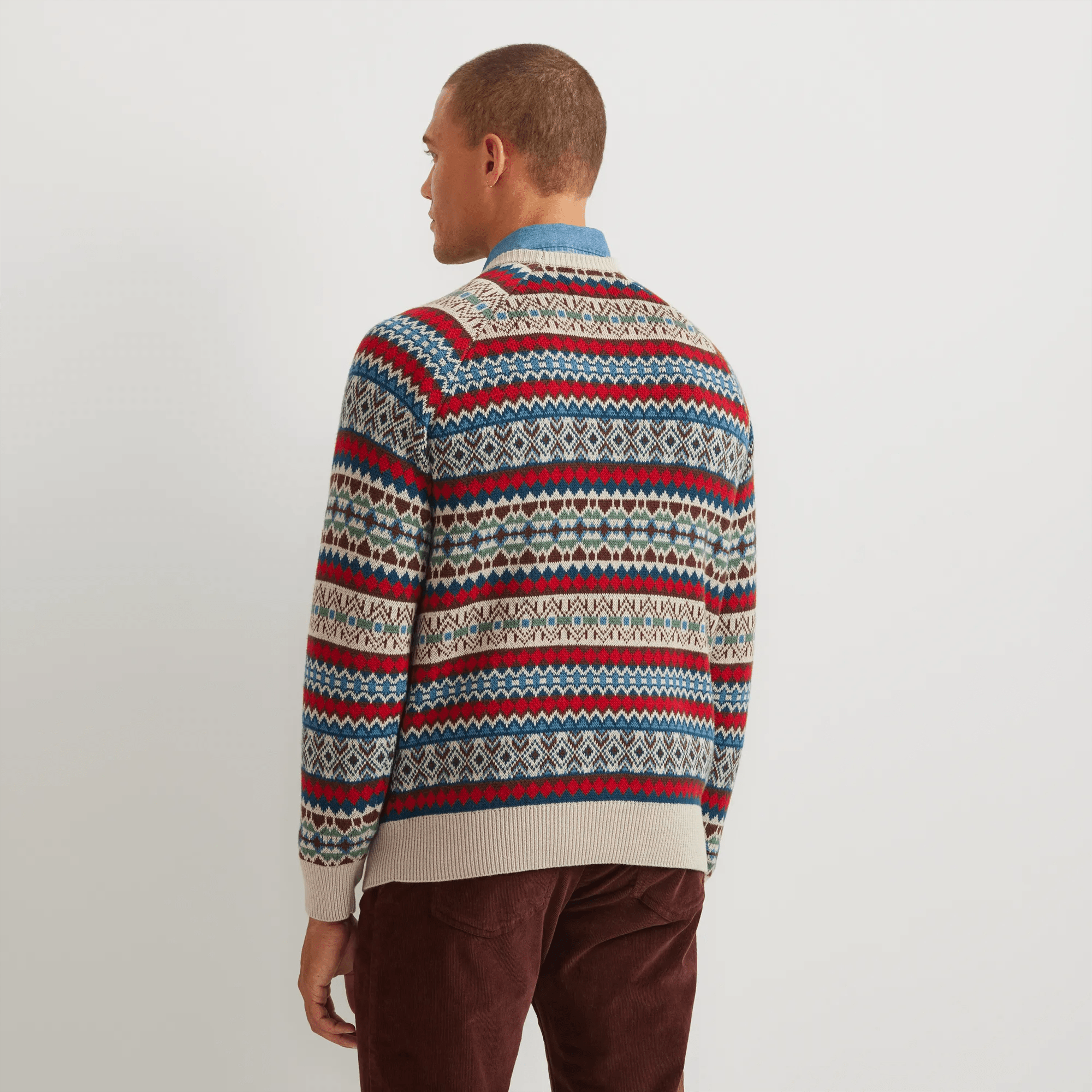 Men's Signature Fair Isle Crewneck Sweater - Multi - Image 2