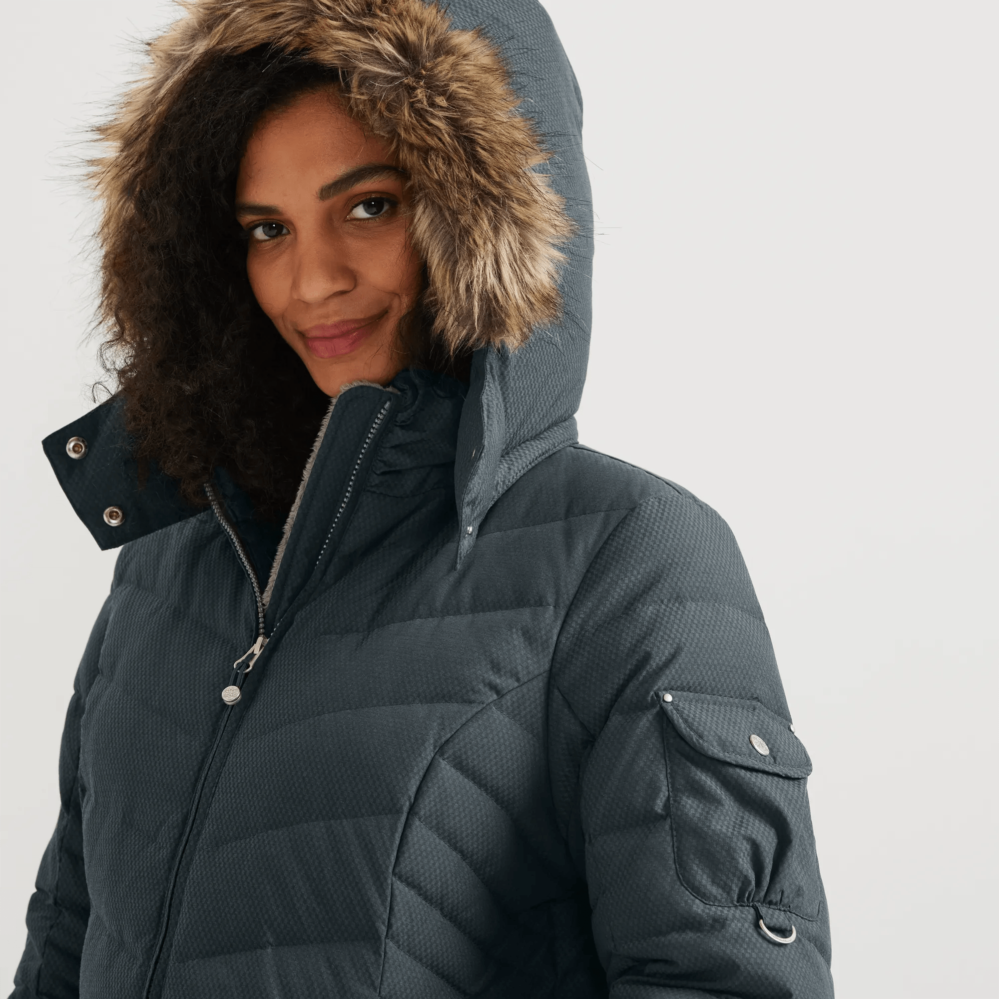 Women's Sun Valley Down Hooded Duffle Coat - Image 3