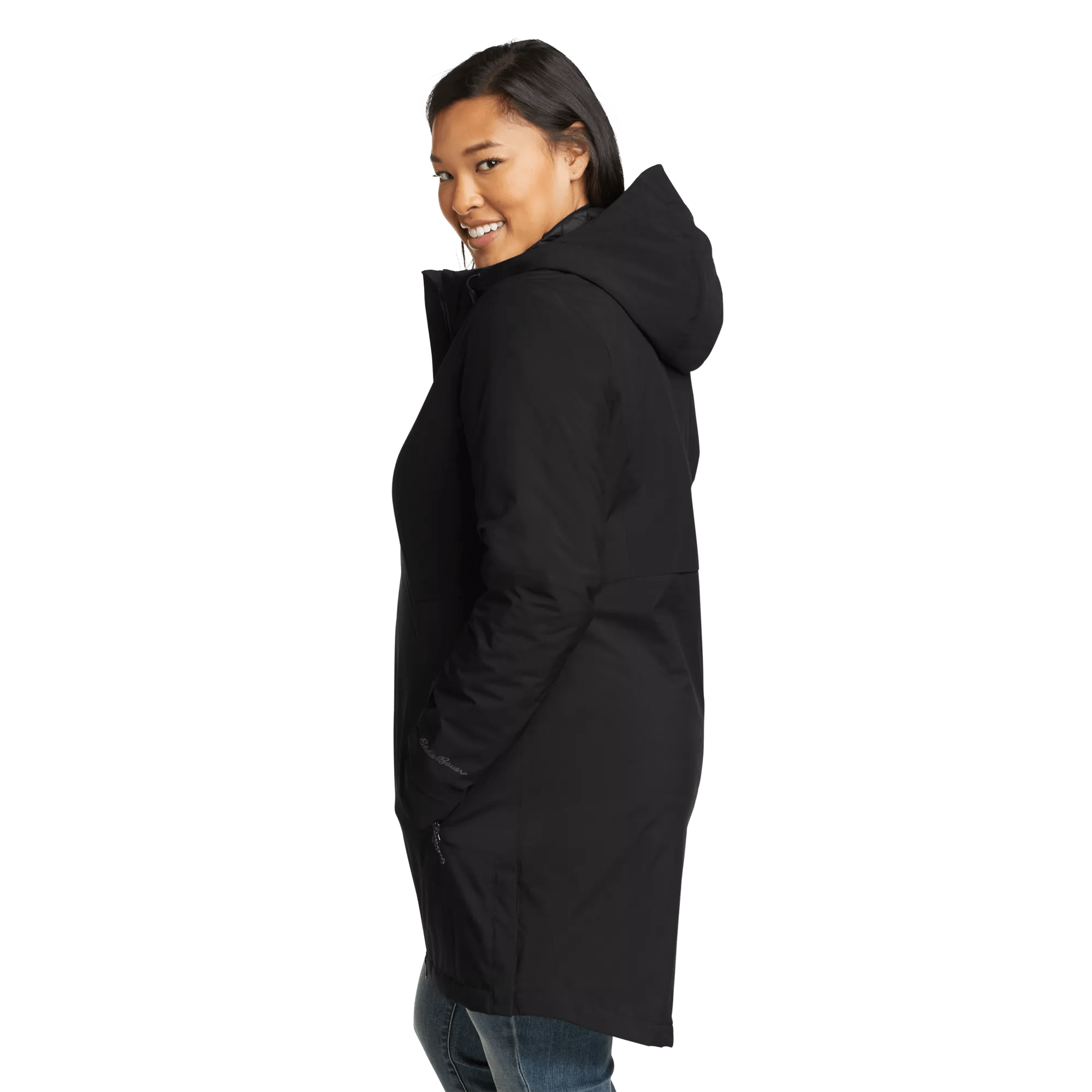 Women's Cloud Cap Insulated Waterproof Trench Coat - Image 2