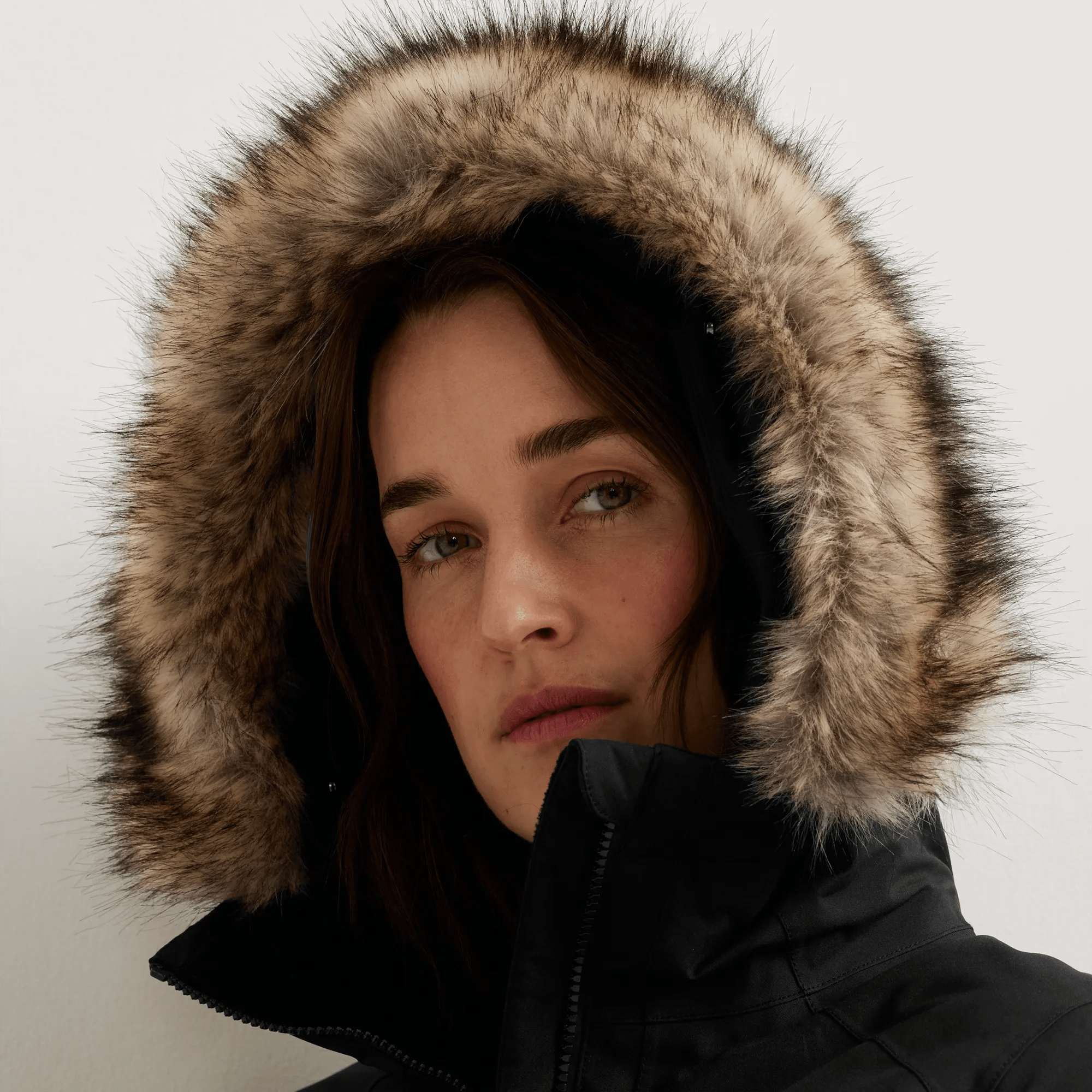Women's Olympia Waterproof Down Hooded Stadium Coat - Image 3