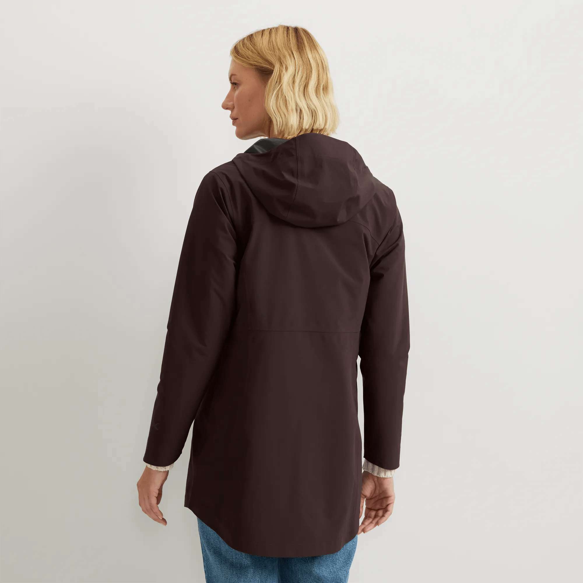 Women's Cloud Cap Waterproof Stretch Hooded Rain Parka - Image 2