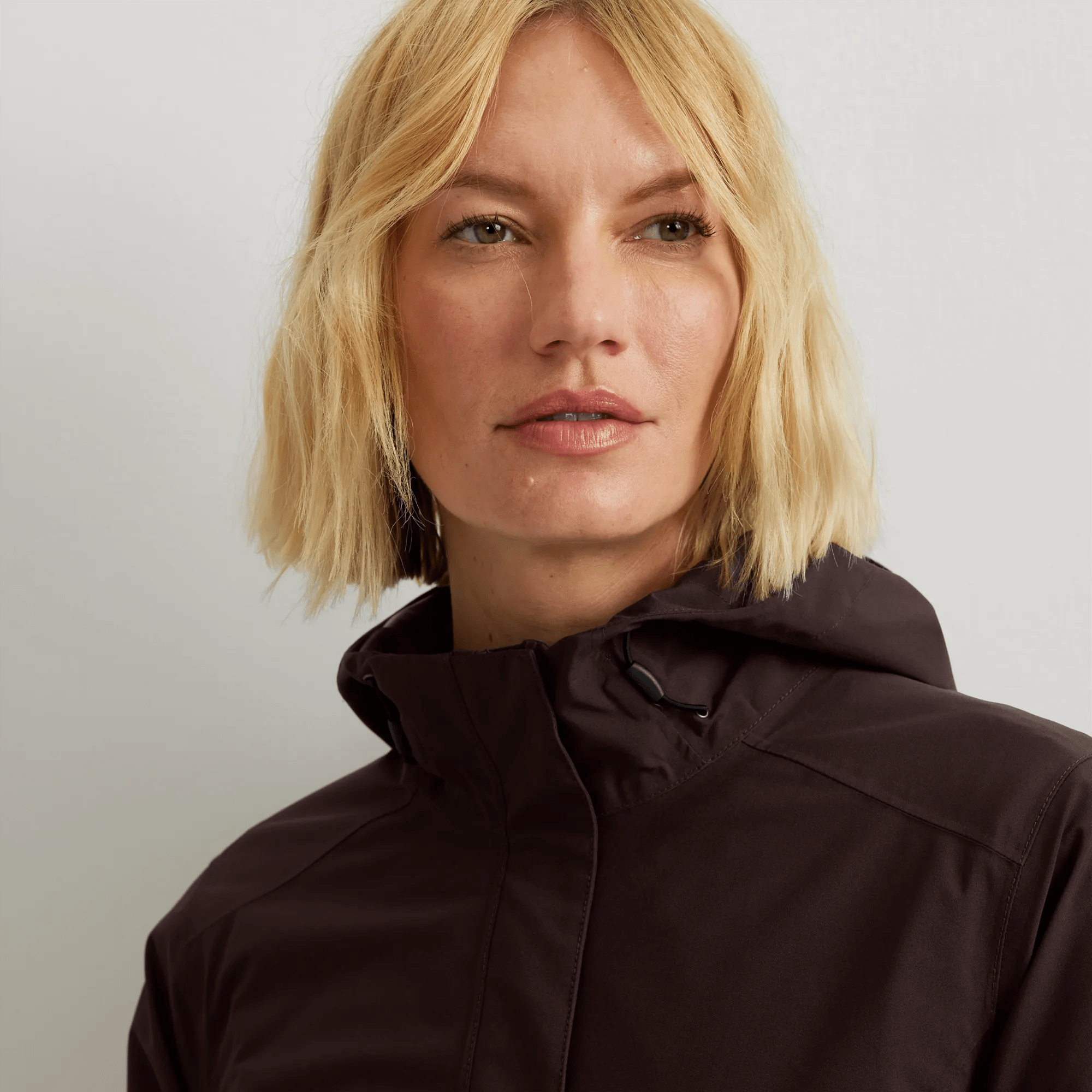 Women's Cloud Cap Waterproof Stretch Hooded Rain Parka - Image 3
