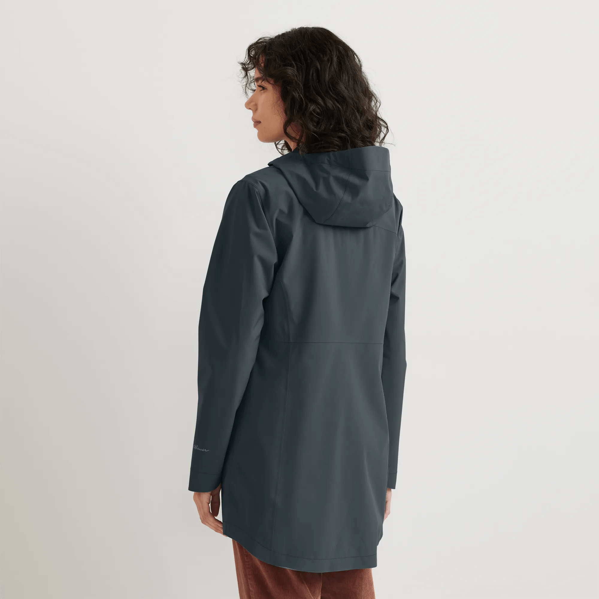 Women's Cloud Cap Waterproof Stretch Hooded Rain Parka - Image 2