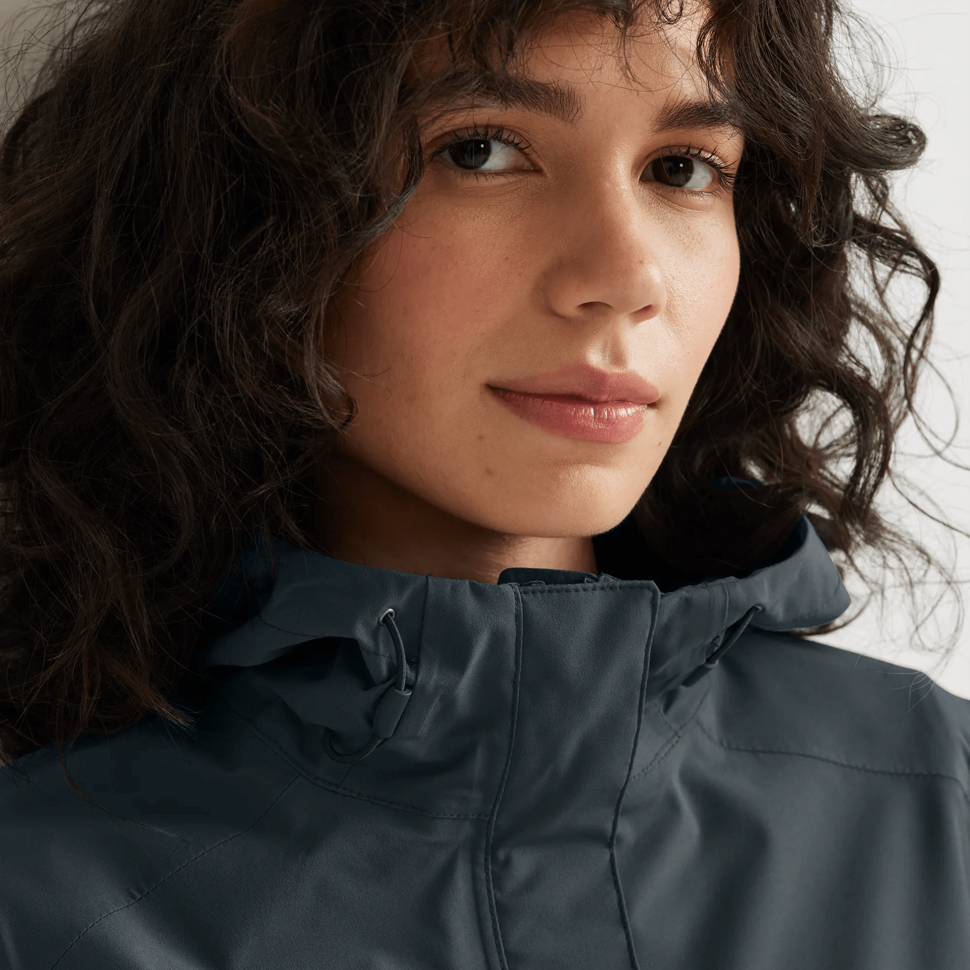 Women's Cloud Cap Waterproof Stretch Hooded Rain Parka - Image 3