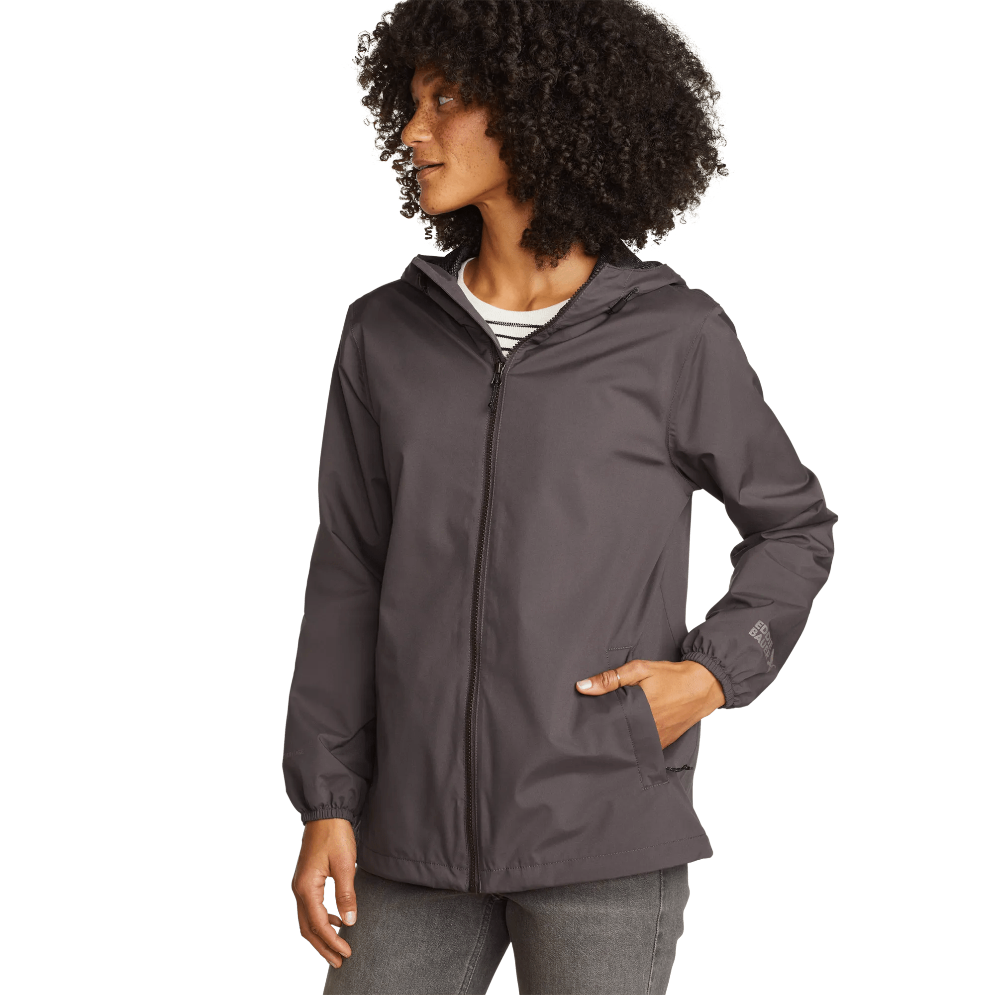 Women's Rainy Pass Water-Repellent Hooded Jacket - Image 3