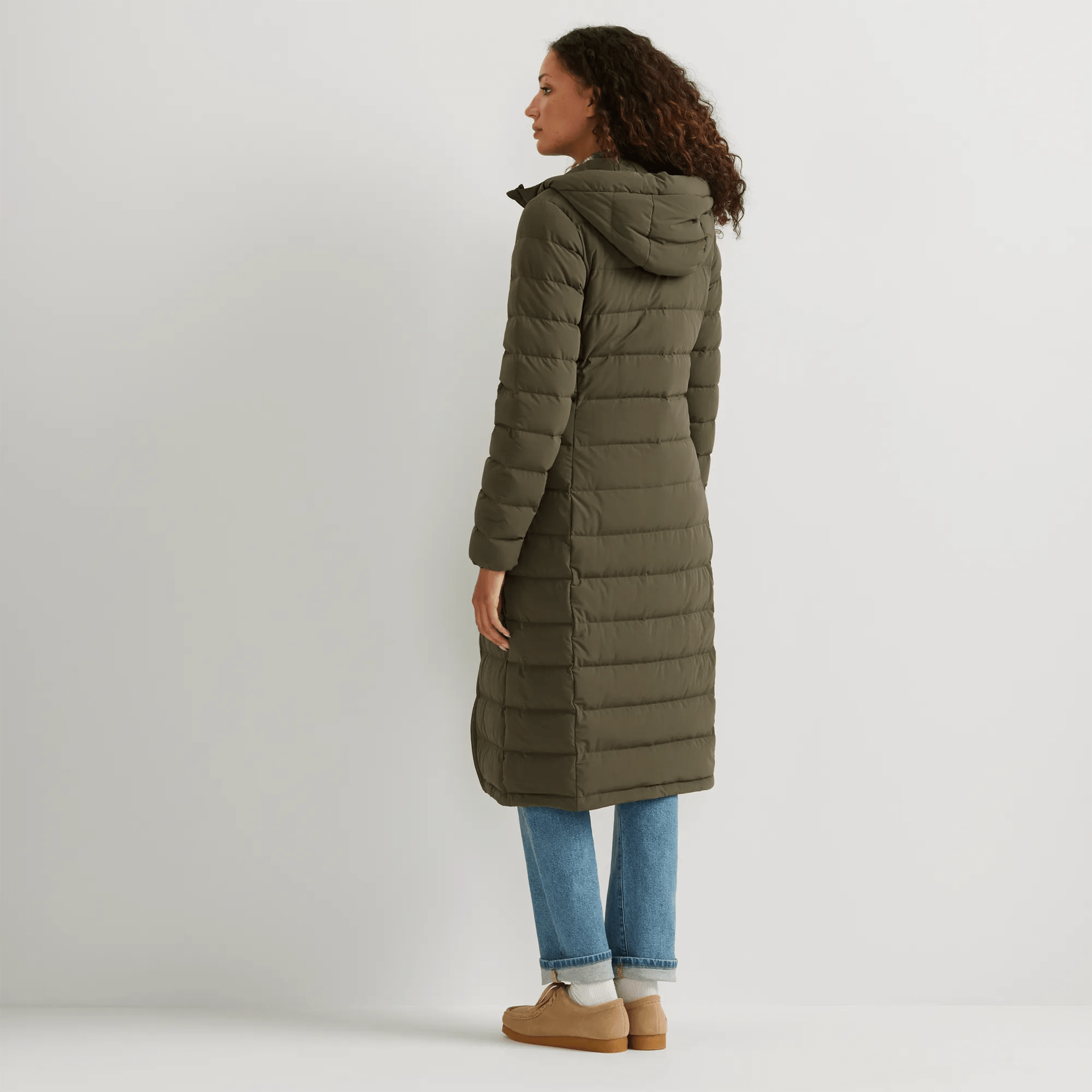 Women's EB Stretch Down Hooded Duffle Coat - Image 2