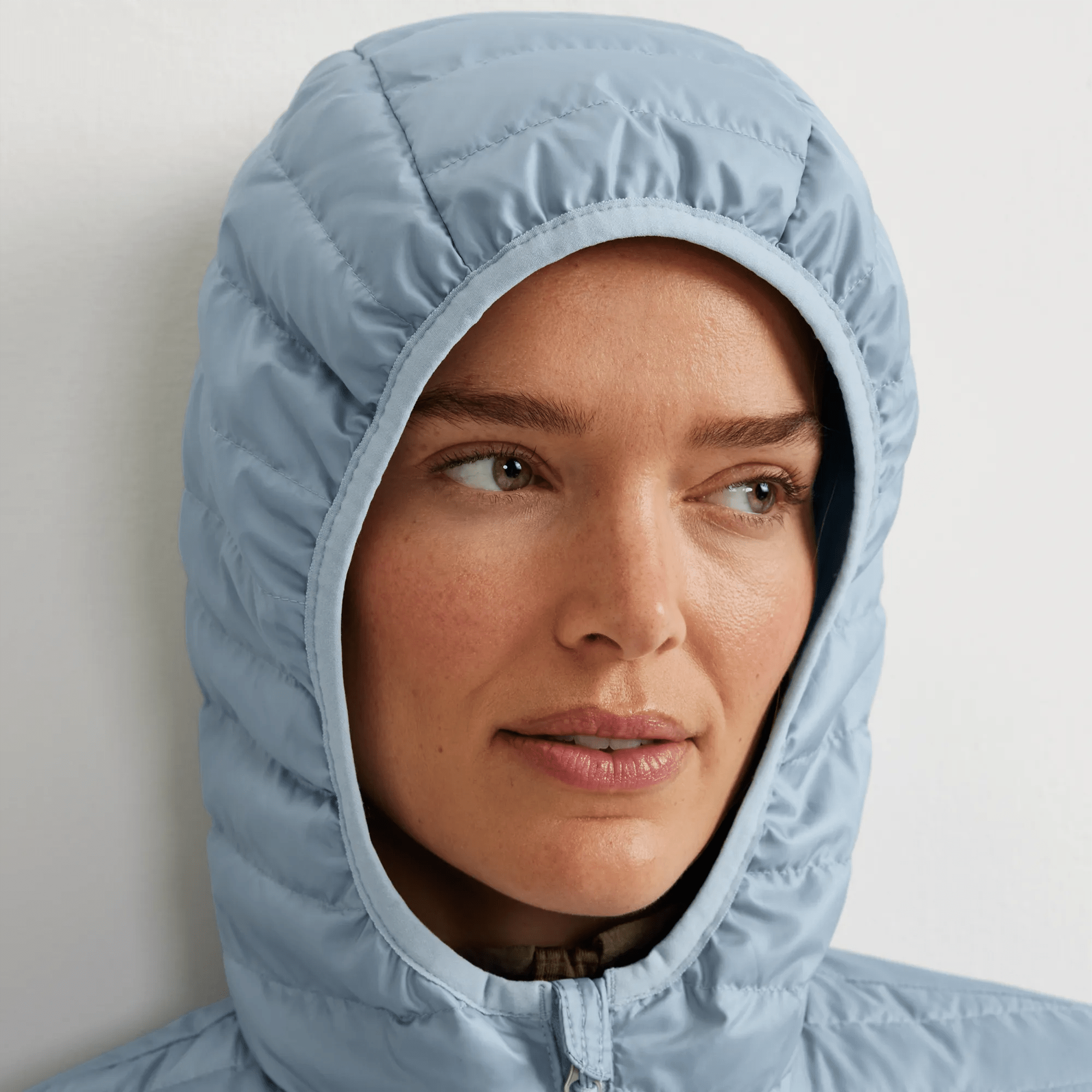 Women's Microlight Packable Down Hooded Jacket - Image 4