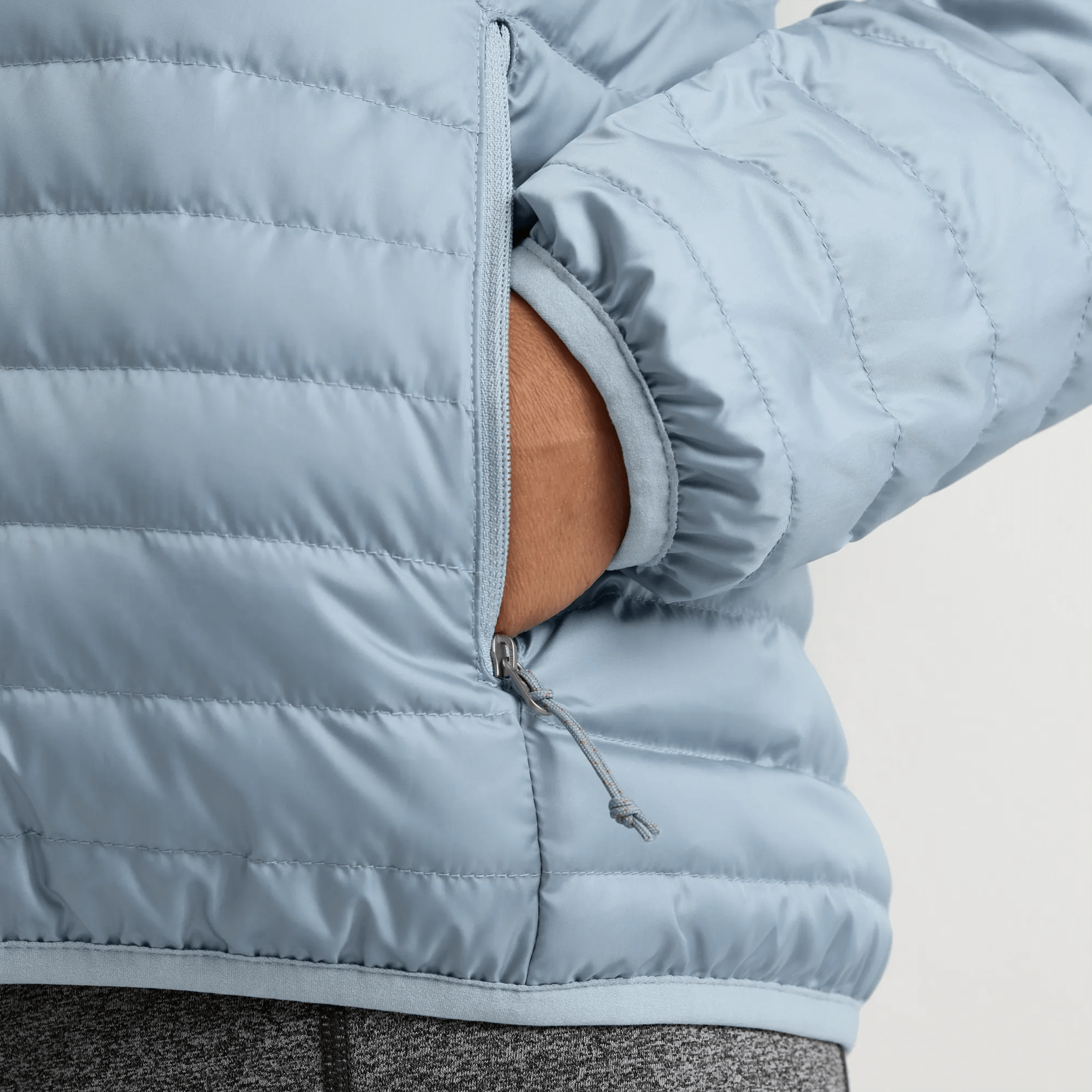 Women's Microlight Packable Down Hooded Jacket - Image 4