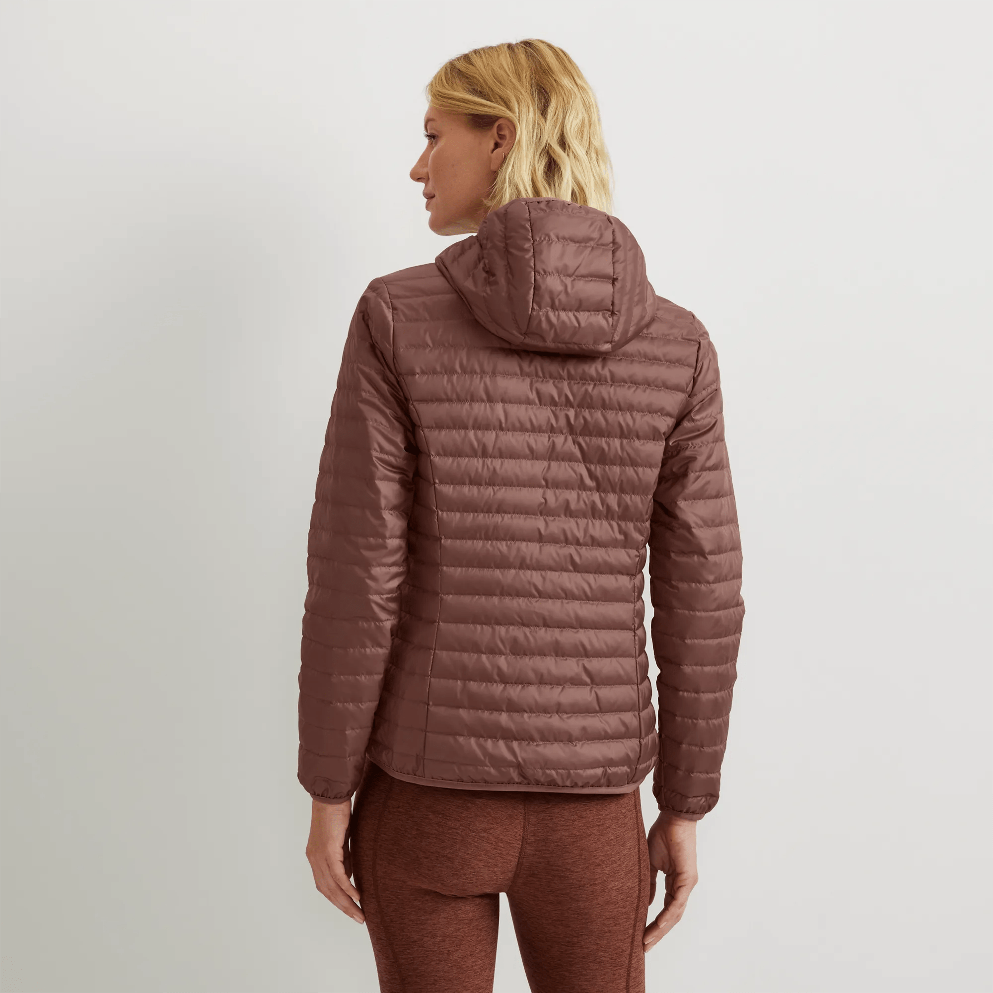 Women's Microlight Packable Down Hooded Jacket - Image 2