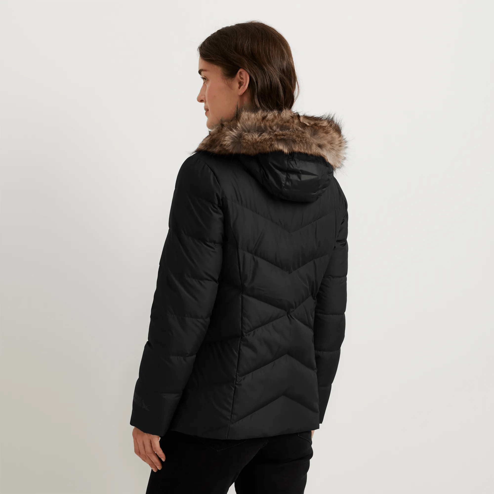 Women's Classic Down Hooded Jacket - Image 2