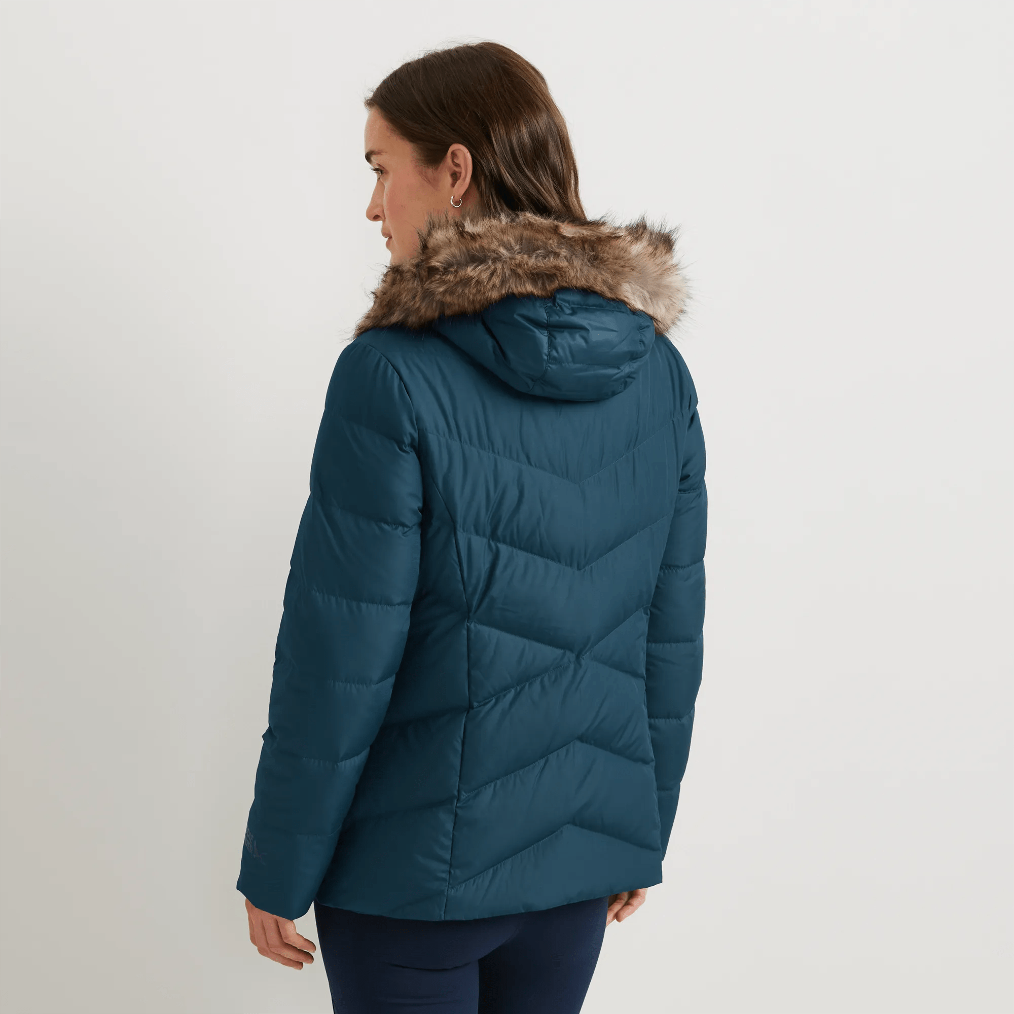 Women's Classic Down Hooded Jacket - Image 2