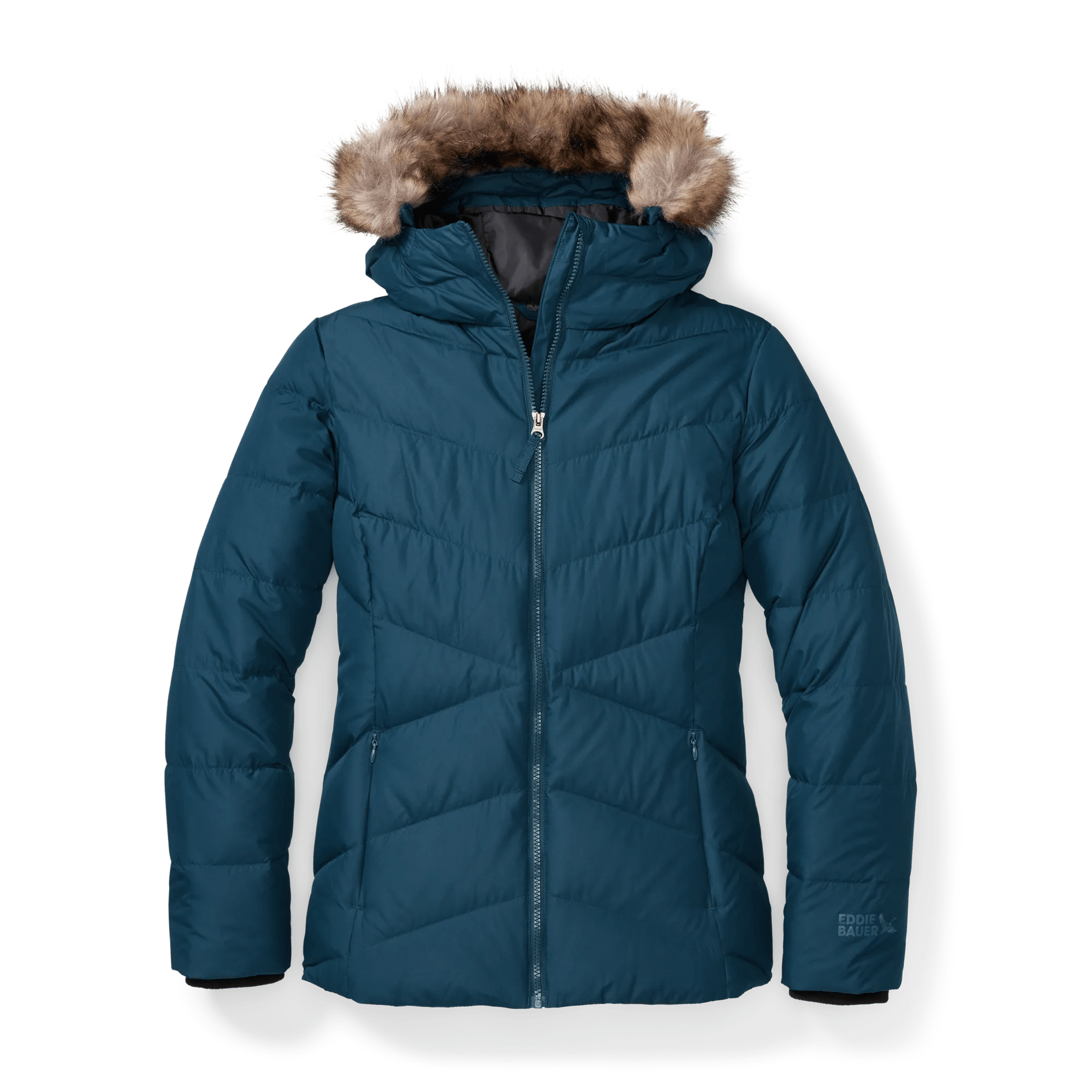 Women's Classic Down Hooded Jacket - Image 3