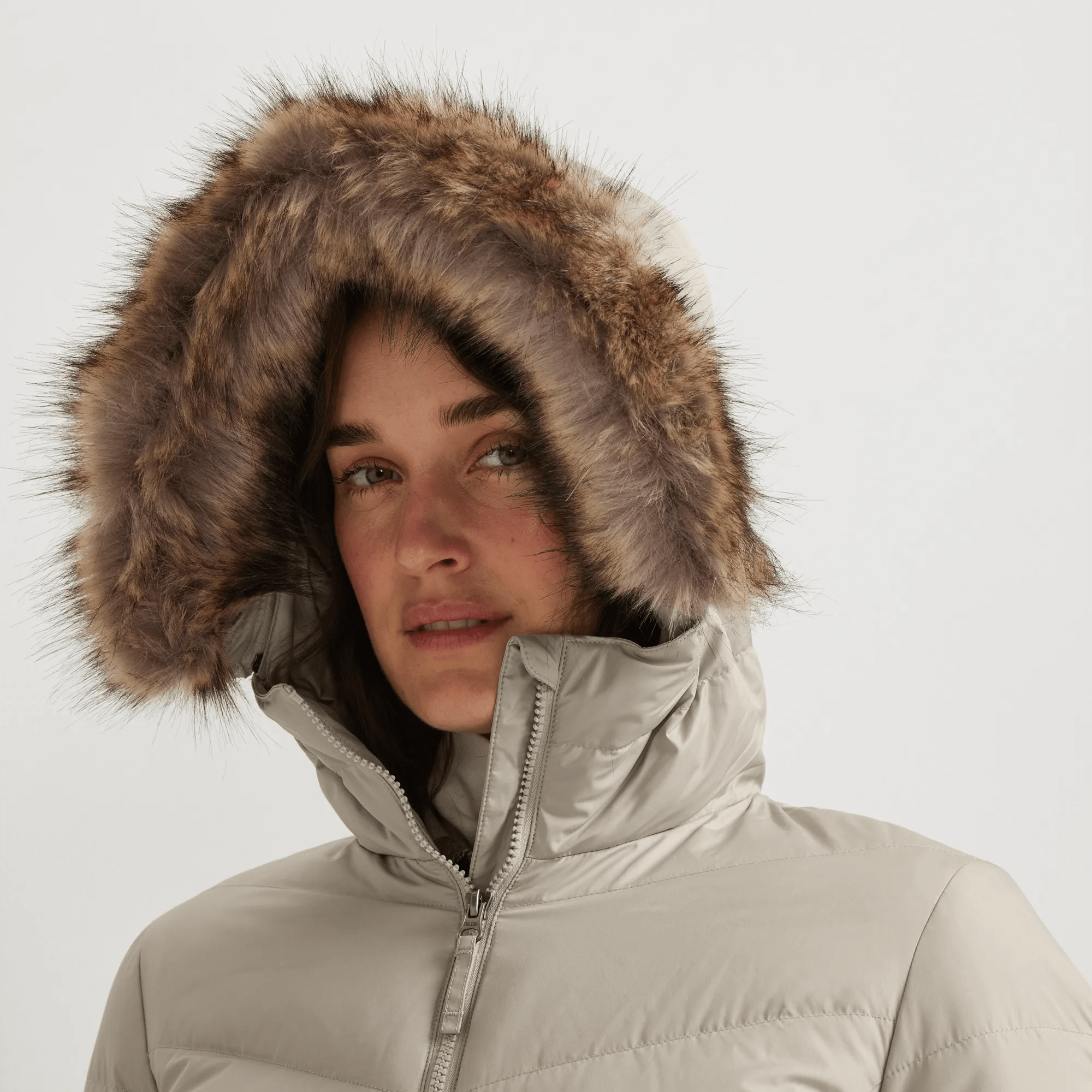 Women's Classic Down Hooded Parka - Image 3