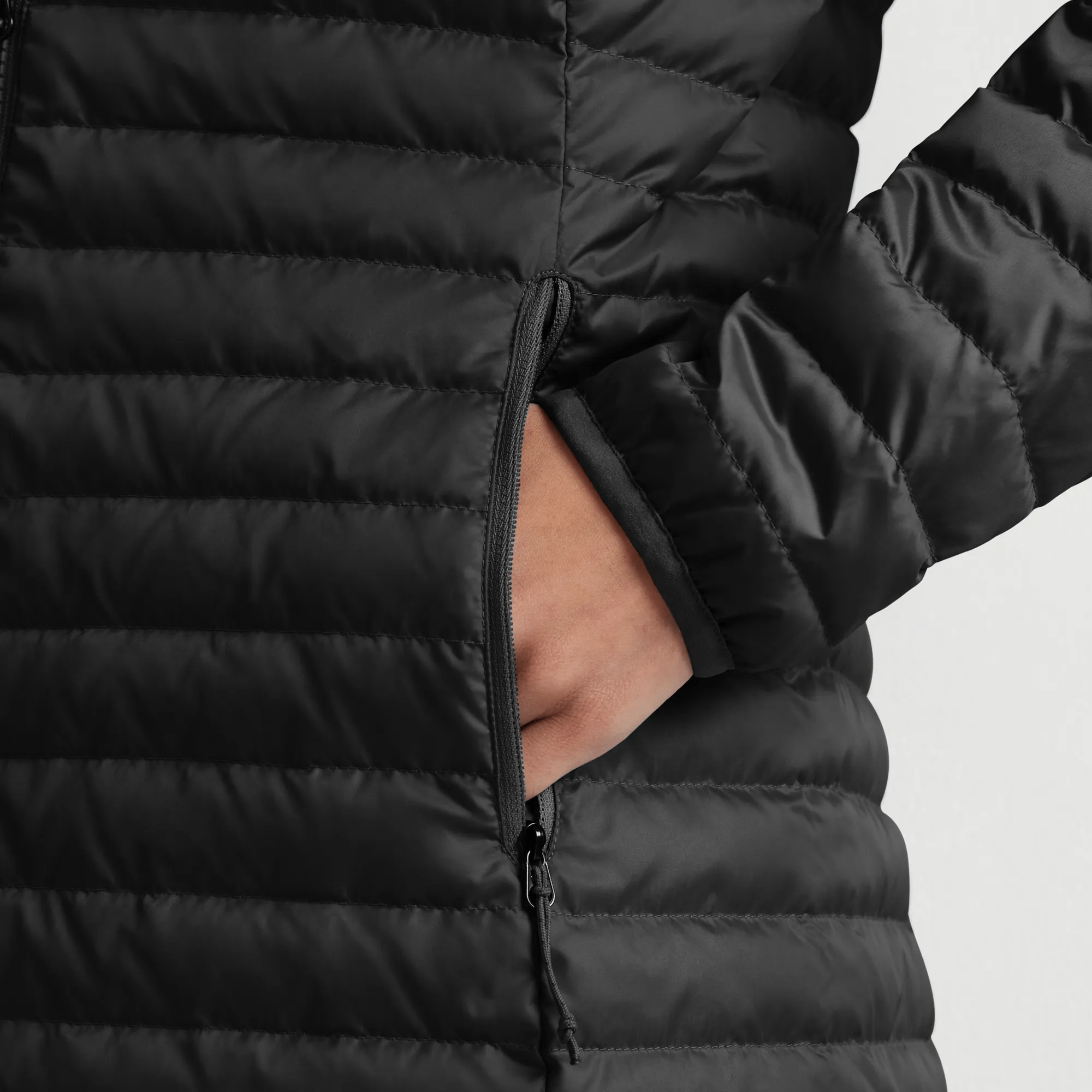 Women's Microlight Packable Down Hooded Parka - Image 4