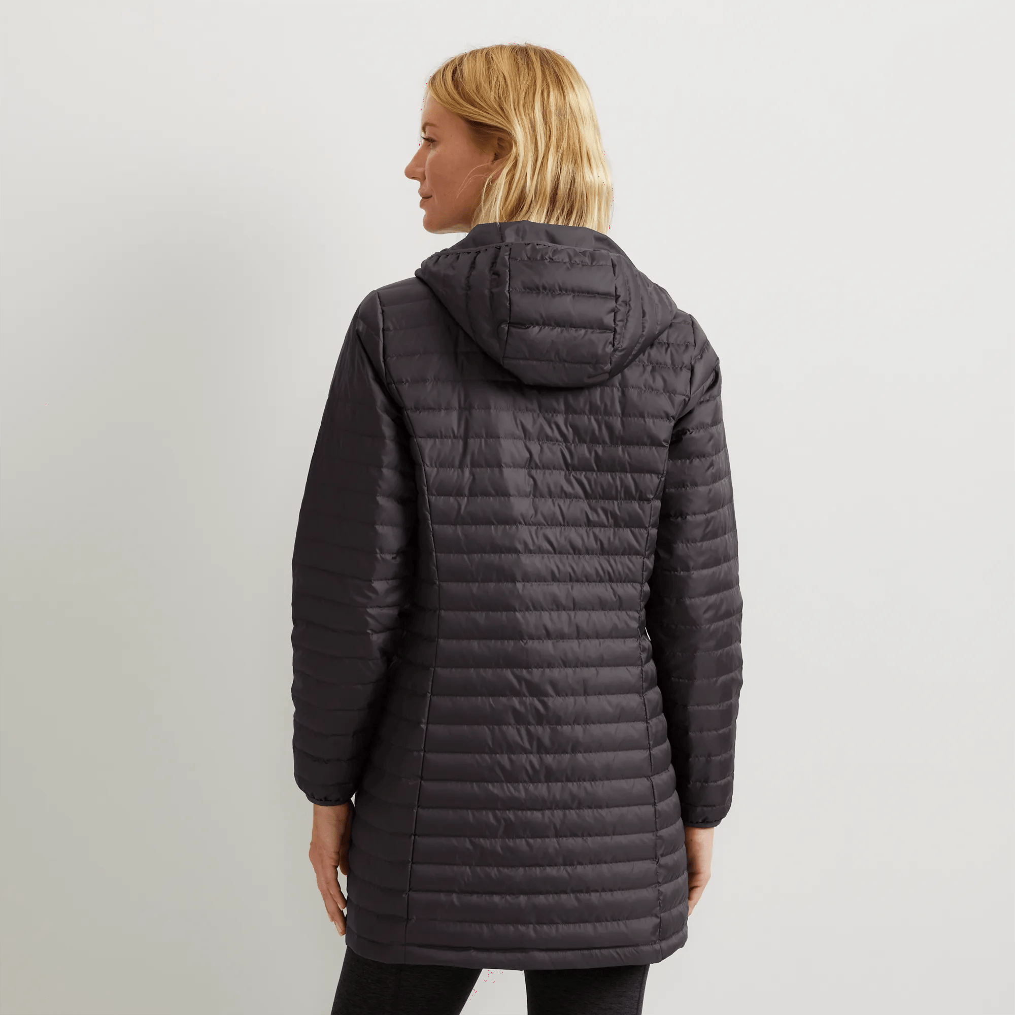 Women's Microlight Packable Down Hooded Parka - Image 2