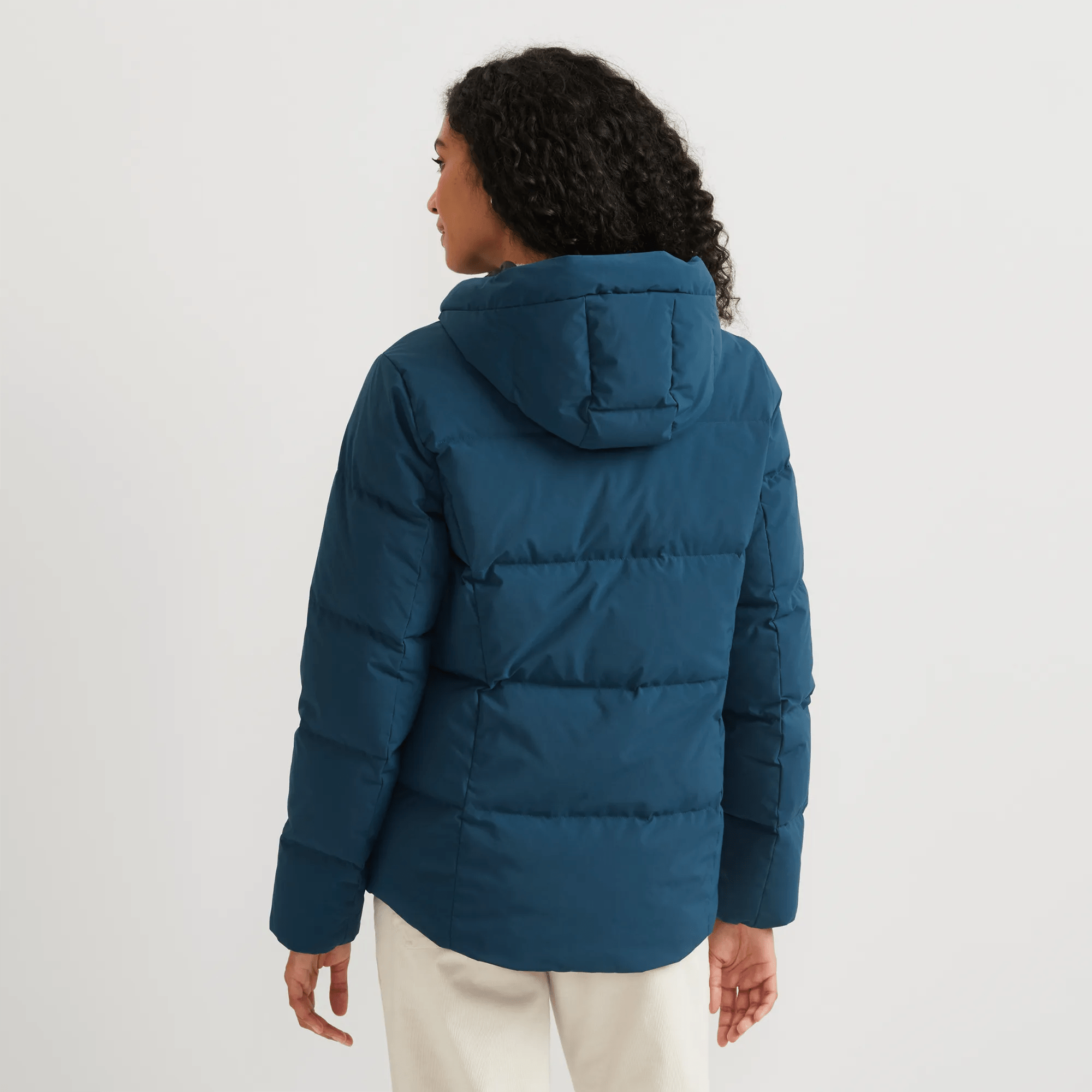 Women's Essential Down Hooded Jacket - Image 2
