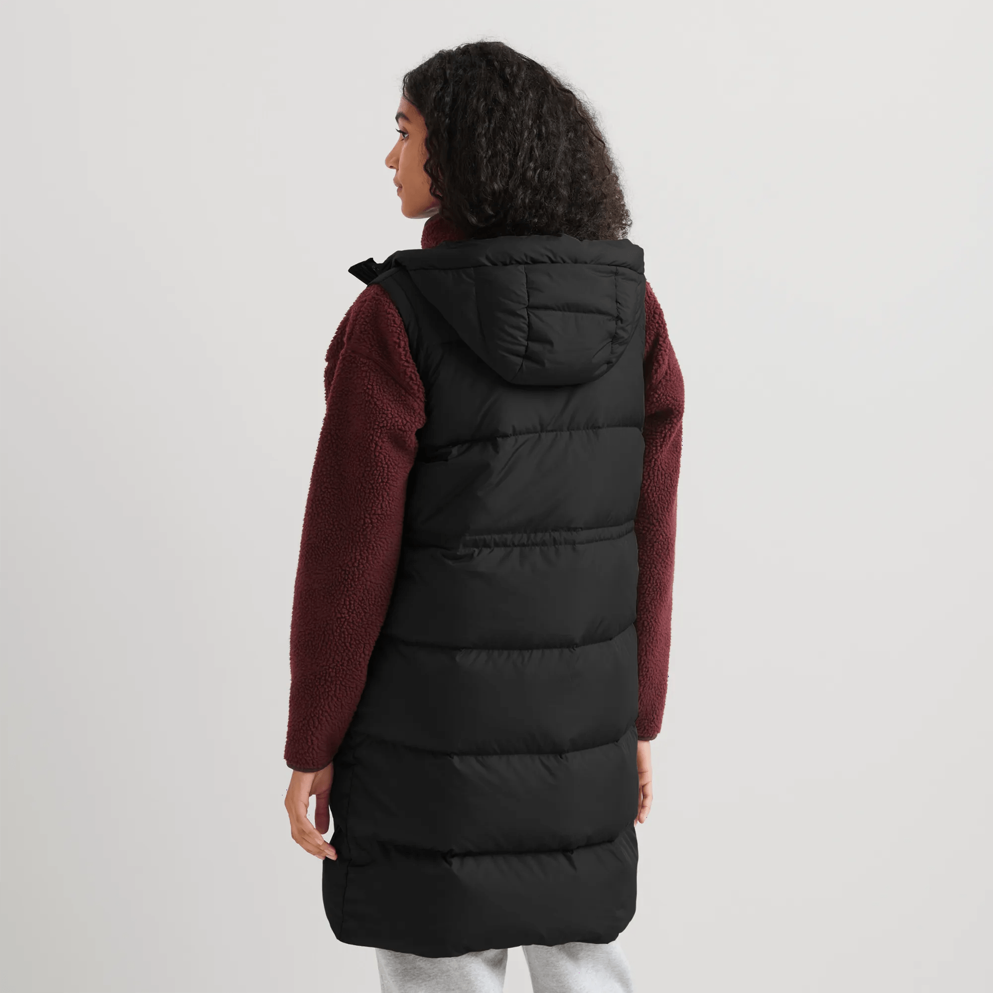 Women's Ketchum Long Down Hooded Vest - Image 2