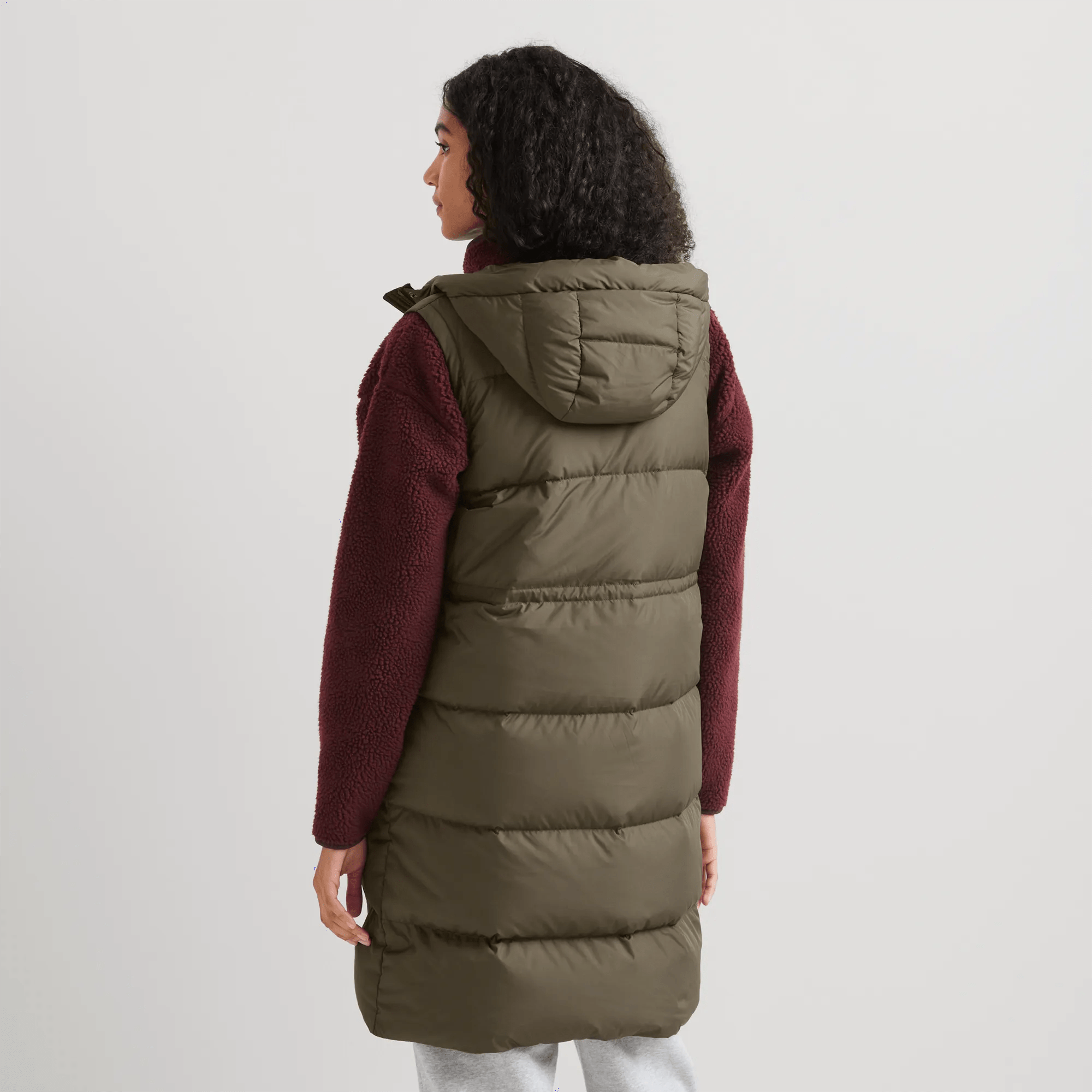 Women's Ketchum Long Down Hooded Vest - Image 2
