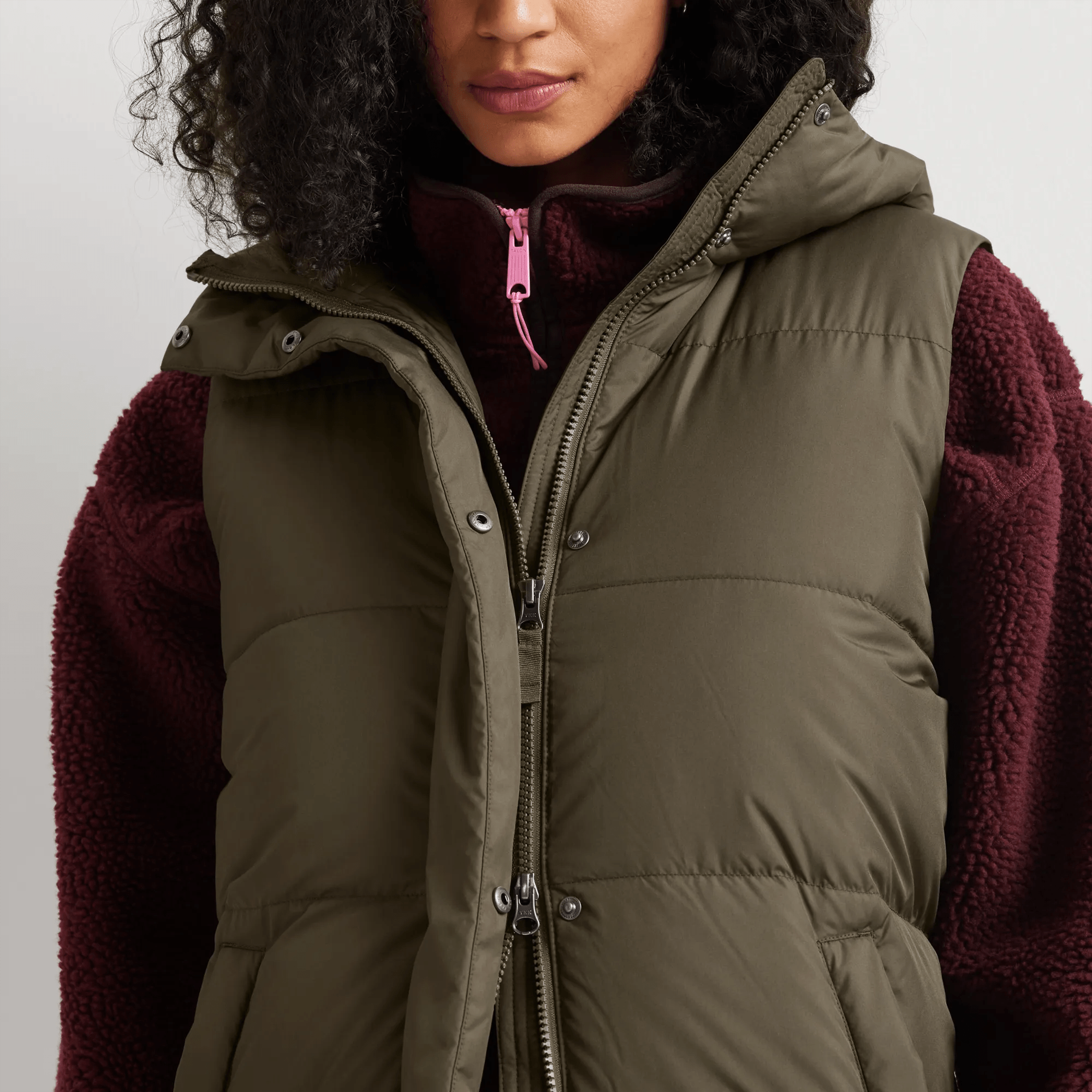 Women's Ketchum Long Down Hooded Vest - Image 3