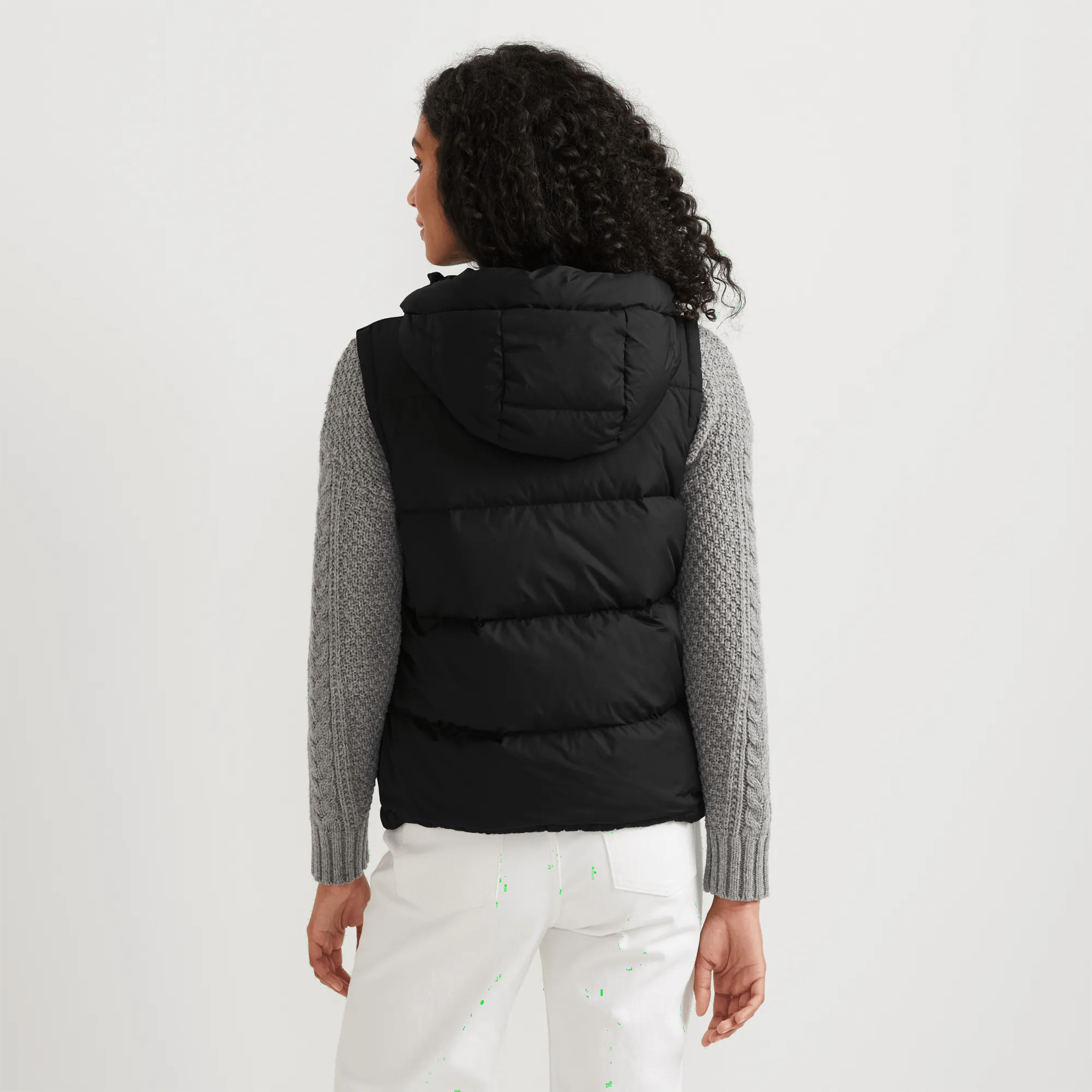 Women's Ketchum Short Down Hooded Vest - Image 2