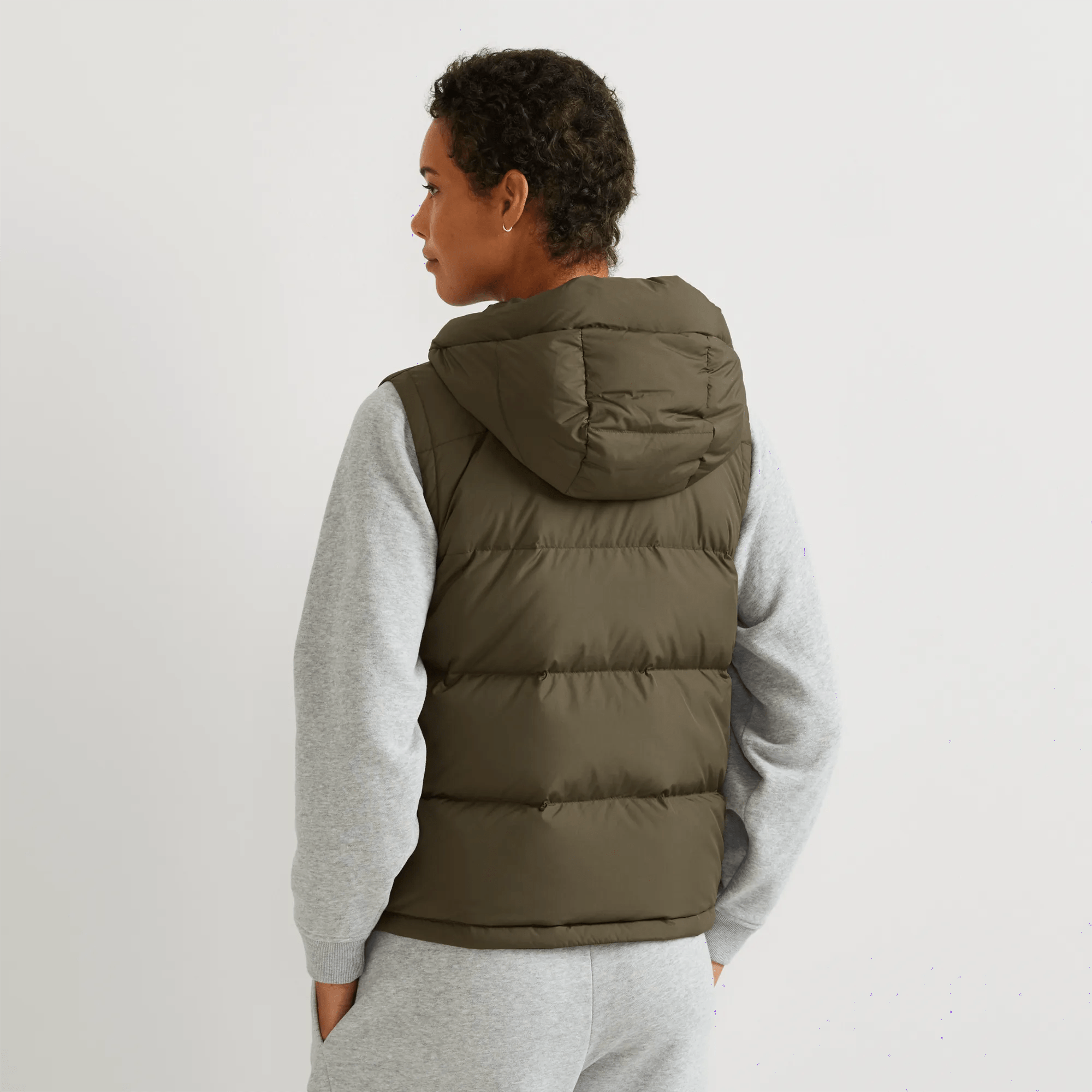 Women's Ketchum Short Down Hooded Vest - Image 2