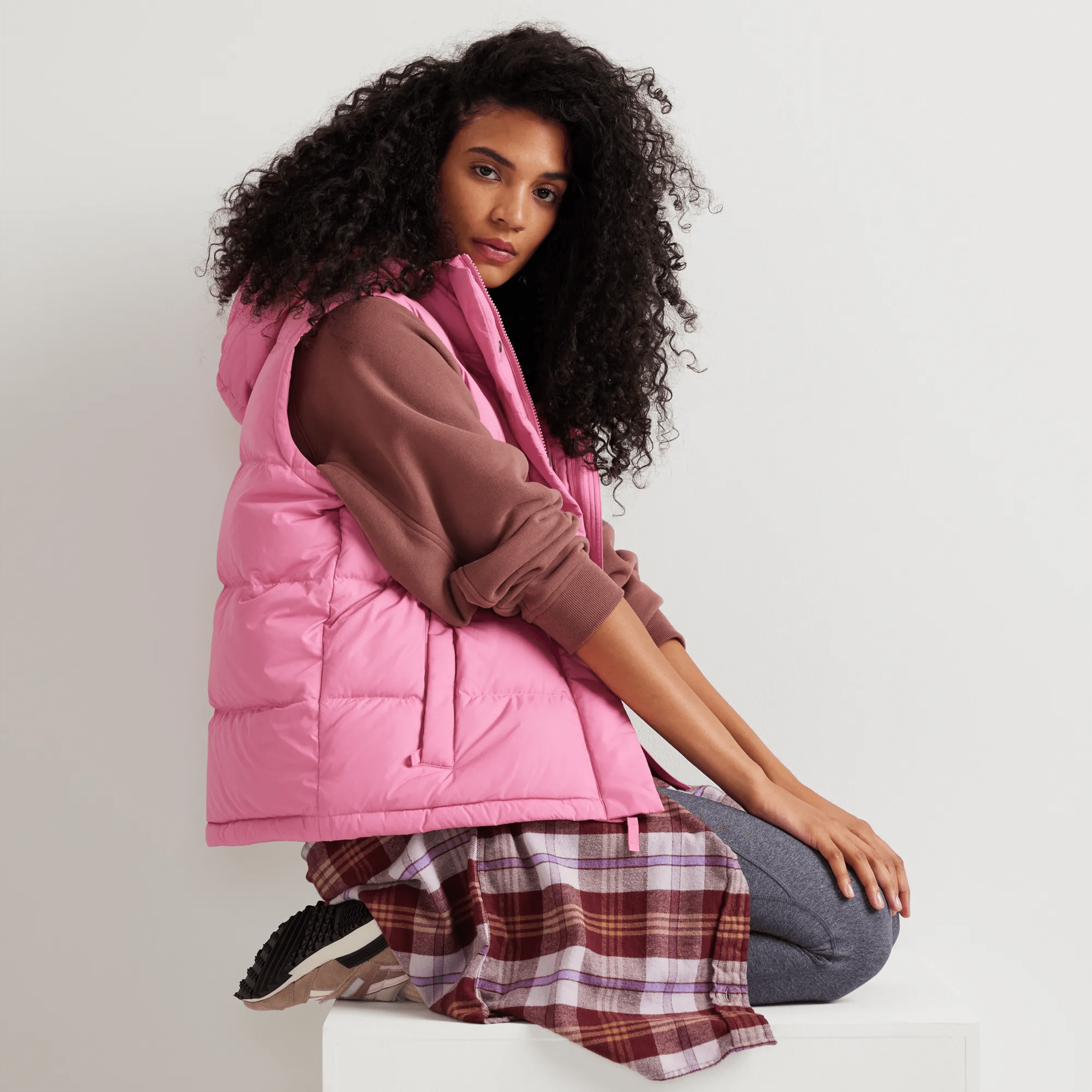 Women's Ketchum Short Down Hooded Vest - Image 5