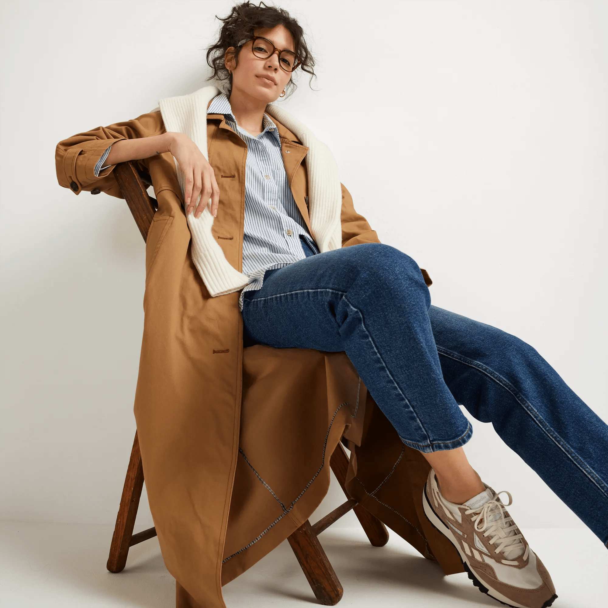 Women's EB 100% Cotton Trench Coat - Image 5