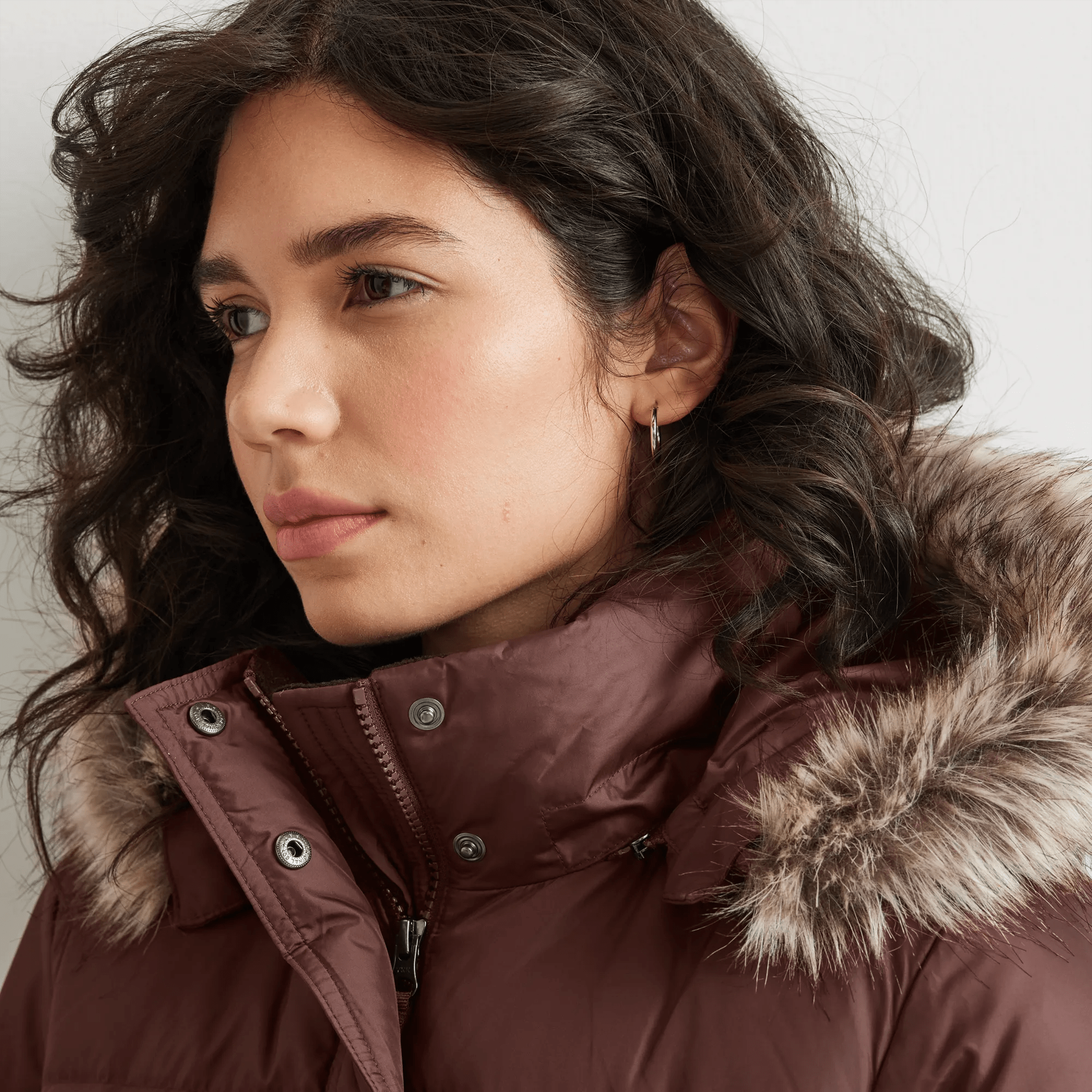 Women's Lodge Down Hooded Duffle Coat - Image 3