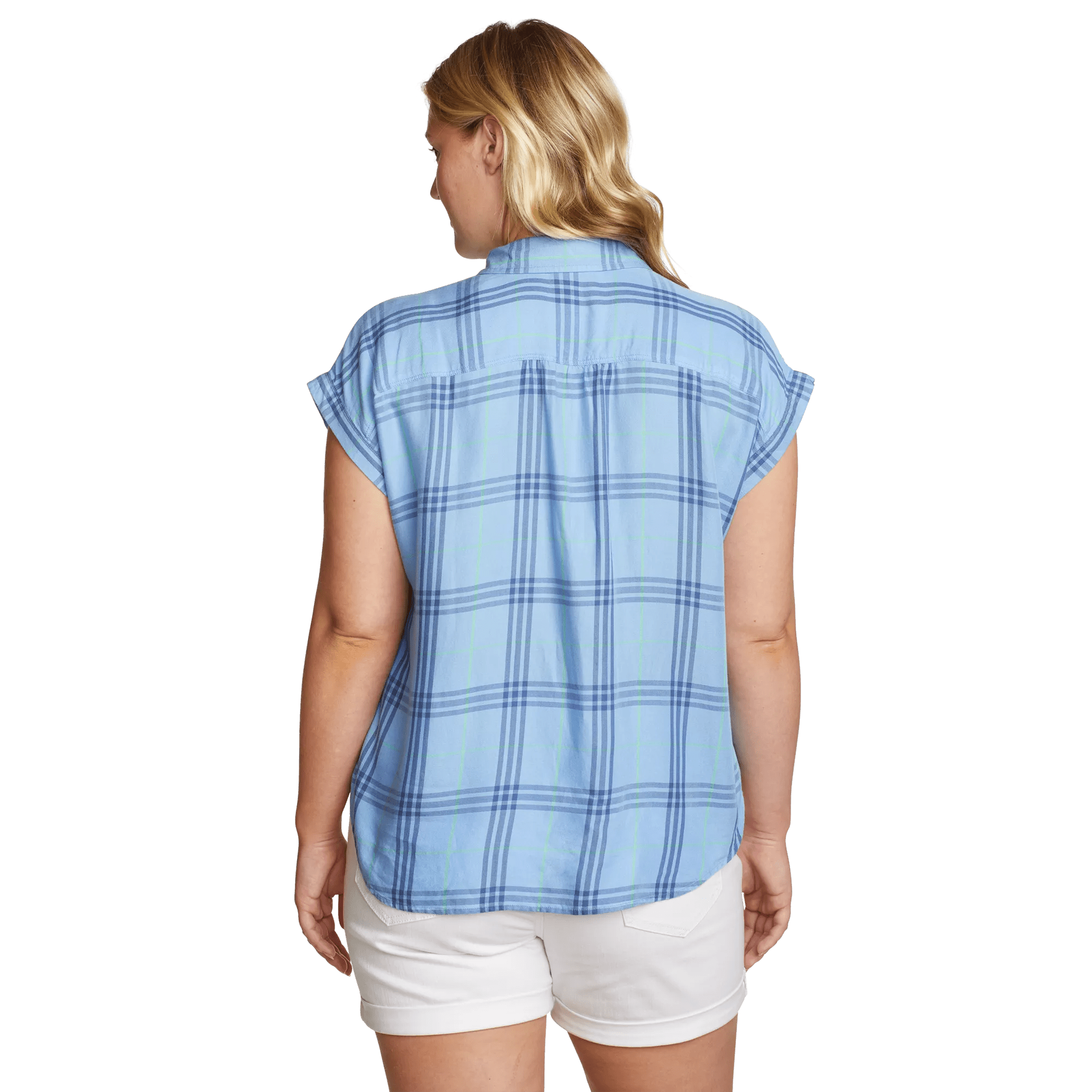 Women's Tranquil Short-Sleeve Shirred Shirt - Pattern - Image 2