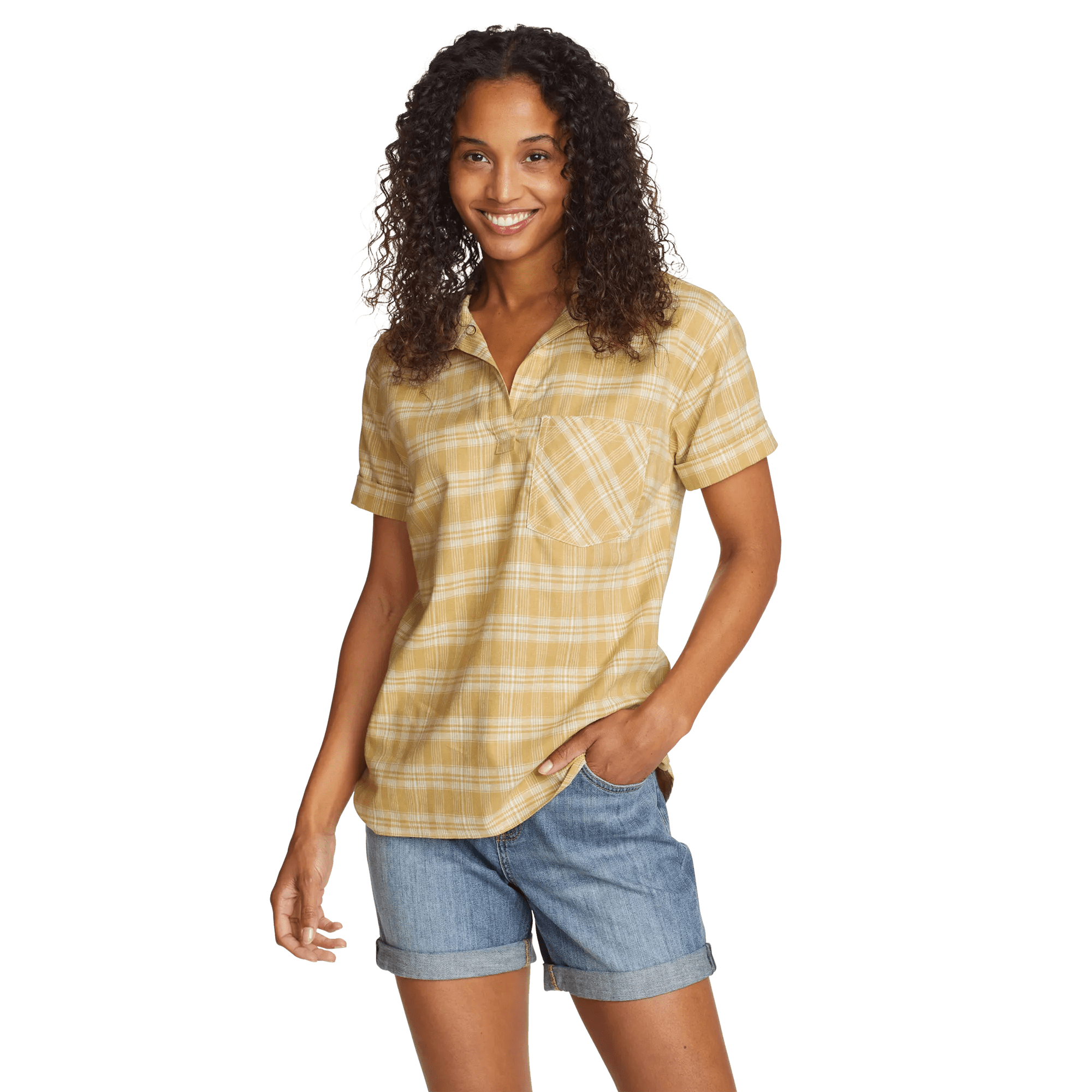 Women's Durable Hemp Short-Sleeve Shirt - Image 4