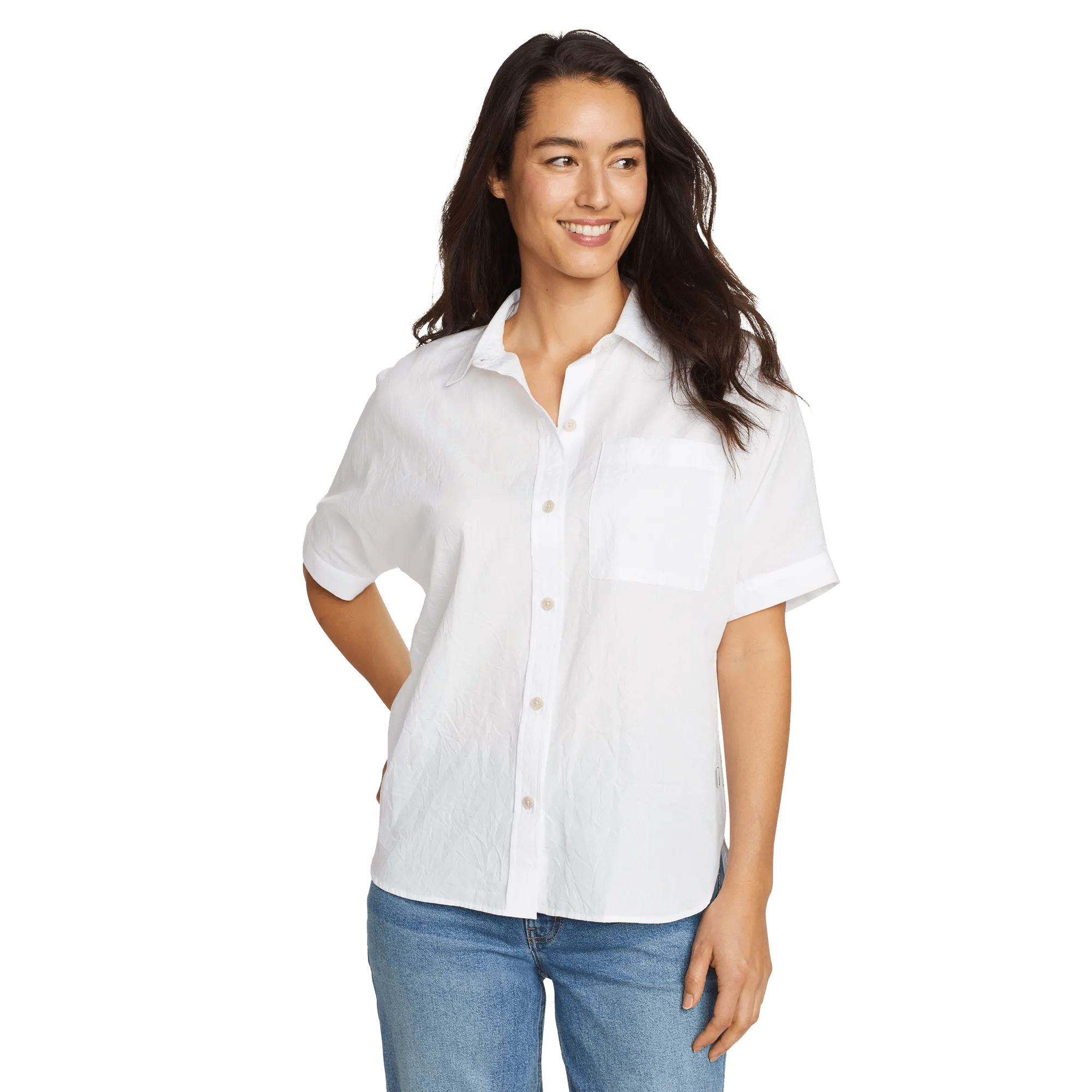 Women's Travel Light Crinkle Cotton Short-Sleeve Shirt - Image 3