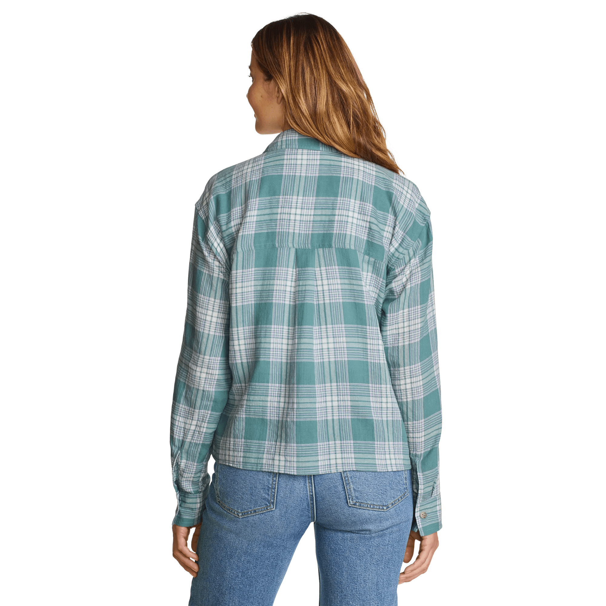 Women's High Tide Long-Sleeve Cropped Flannel - Image 2