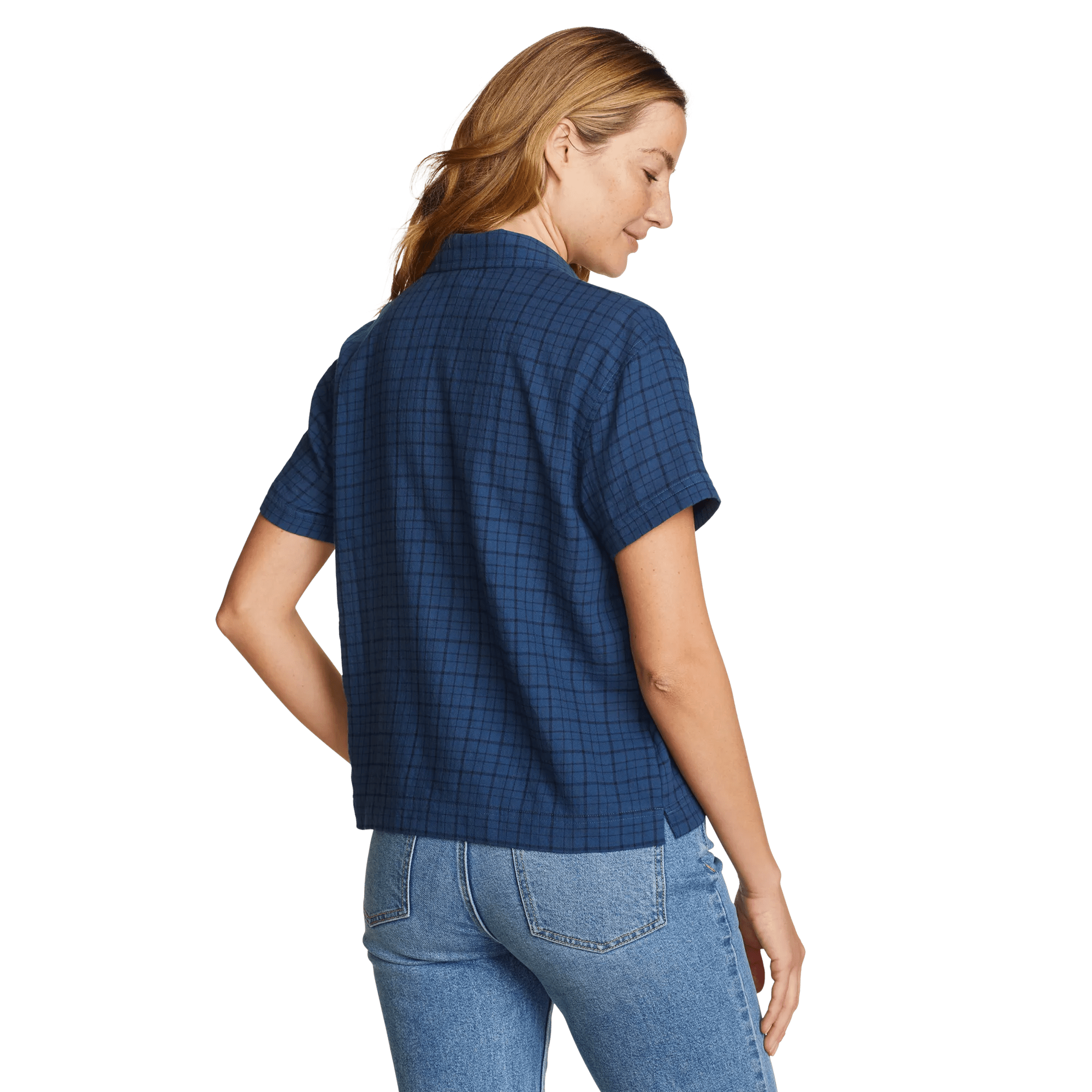 Women's High Tide Short-Sleeve Cropped Flannel - Image 2