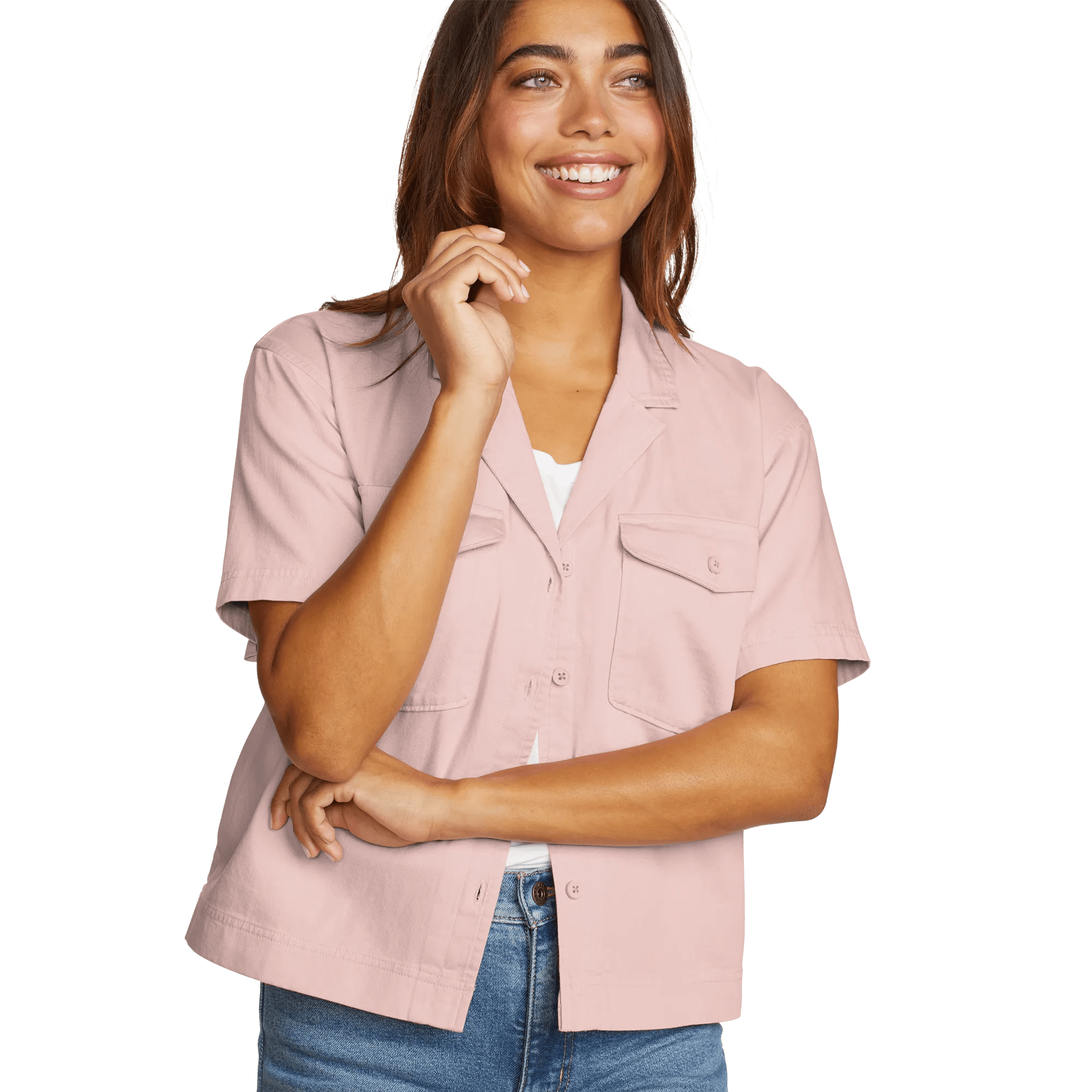 Women's Everyday Cotton Short-Sleeve Shirt - Image 3