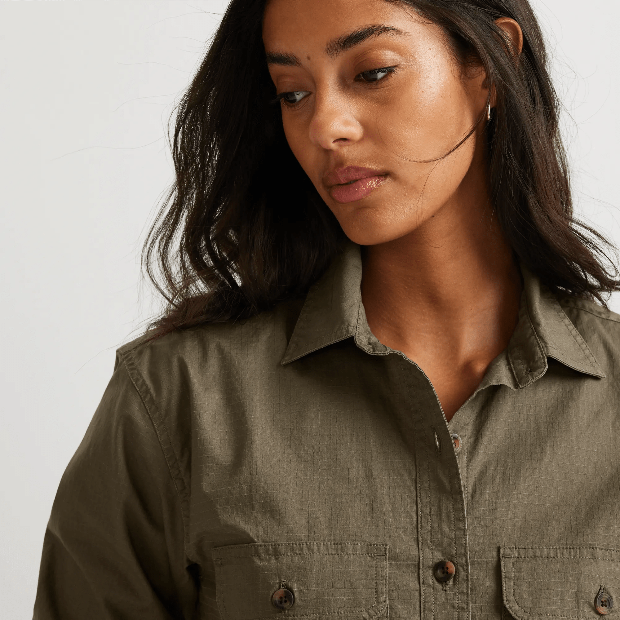 Women's Cotton Ripstop Utility Shirt - Image 3
